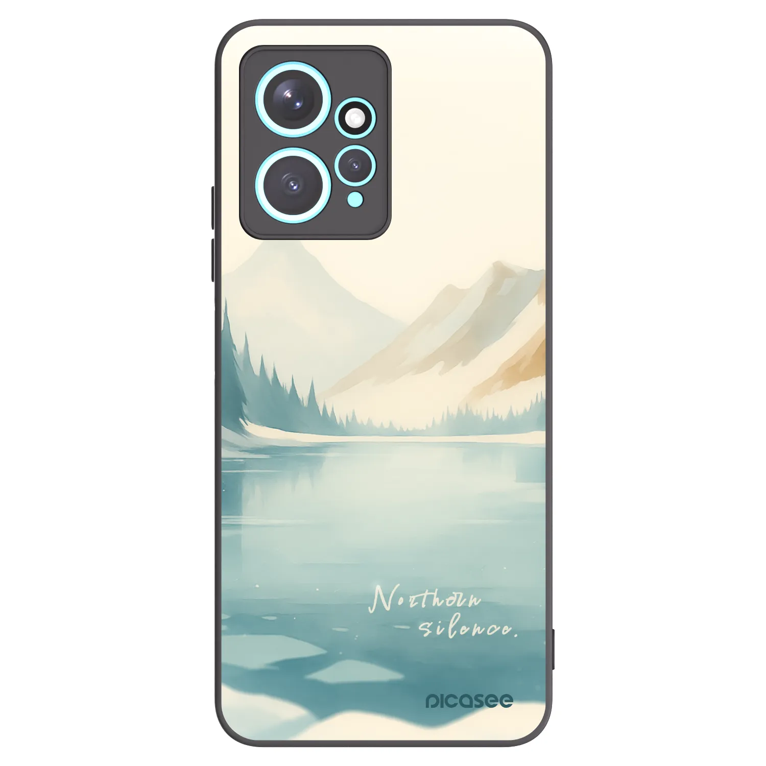 Picasee silikonski črni ovitek za Xiaomi Redmi Note 12 4G - NOTHERN SILENCE
