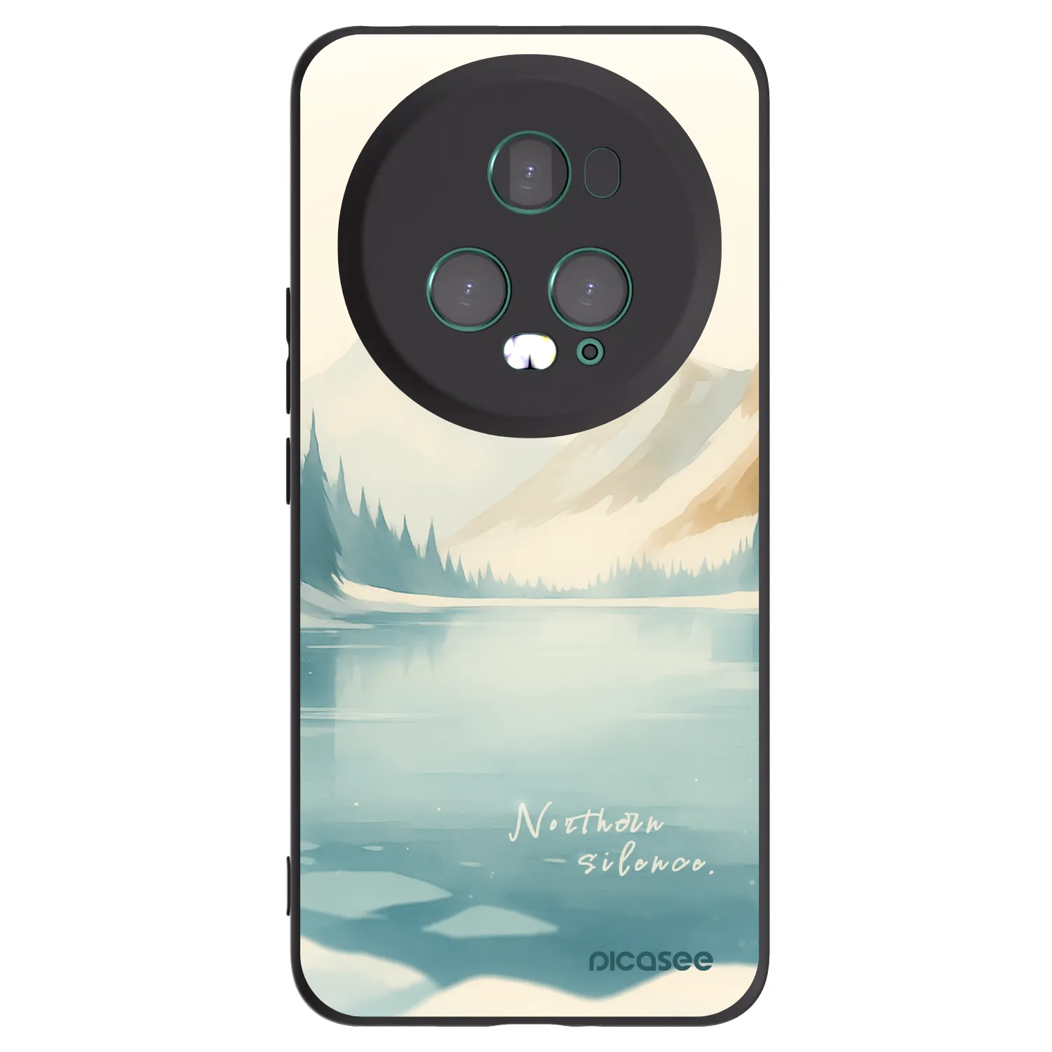 Picasee silikonski črni ovitek za Honor Magic5 Pro - NOTHERN SILENCE