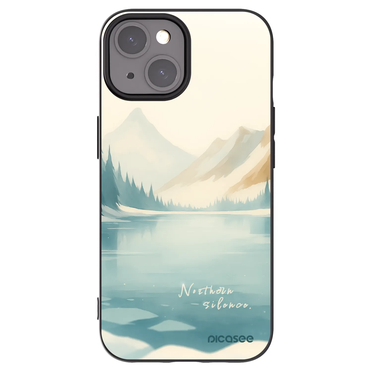 Picasee silikonski črni ovitek za Apple iPhone 15 - NOTHERN SILENCE