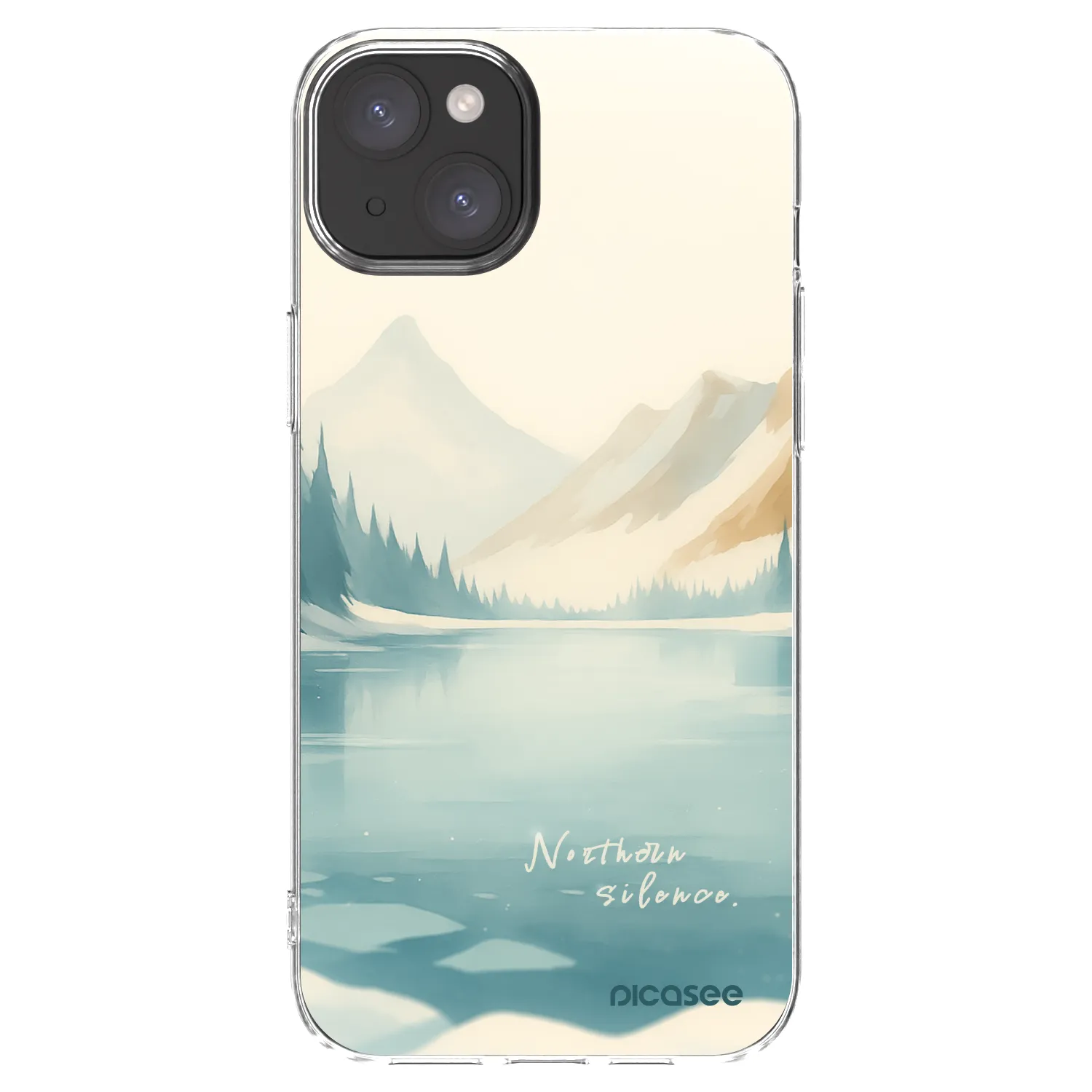 Picasee silikonski prozorni ovitek za Apple iPhone 15 Plus - NOTHERN SILENCE
