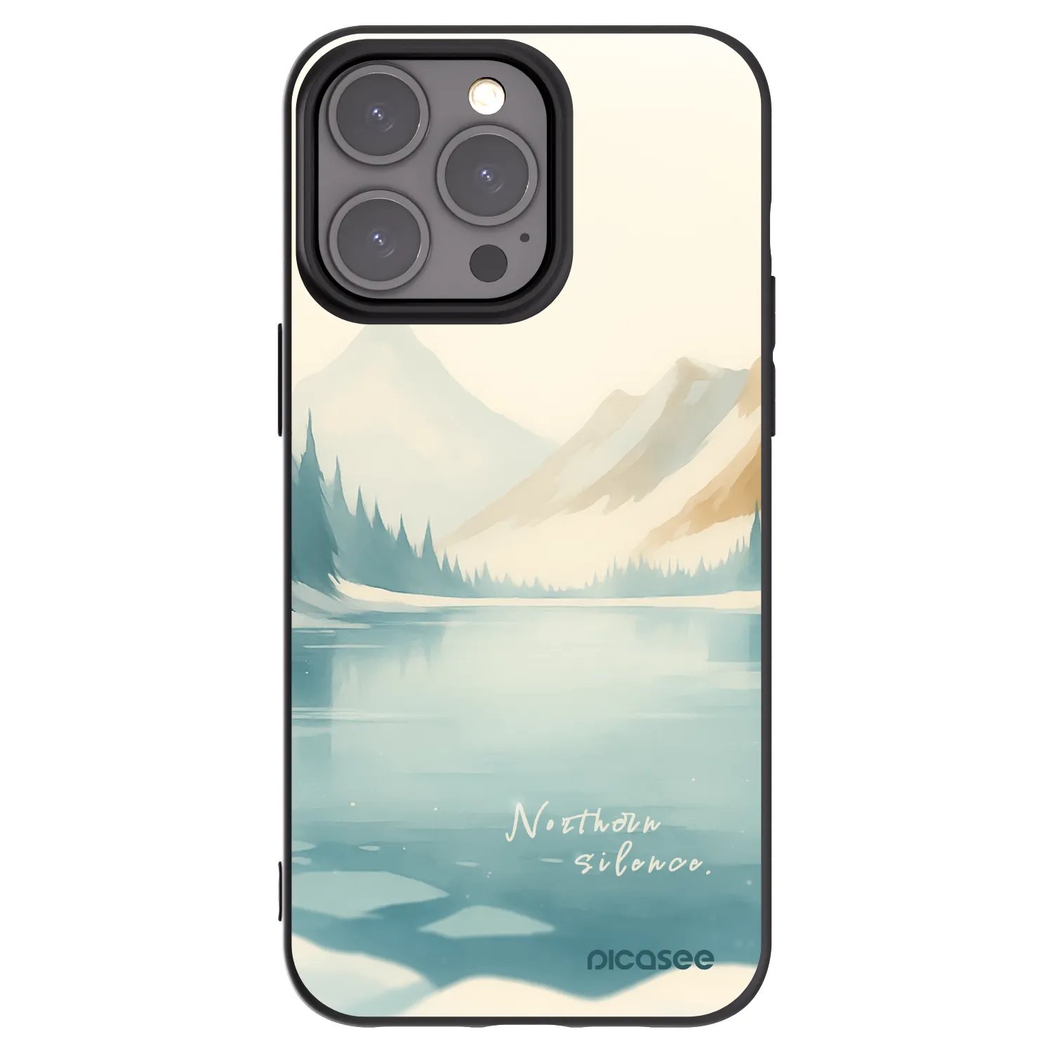 Picasee silikonski črni ovitek za Apple iPhone 15 Pro Max - NOTHERN SILENCE