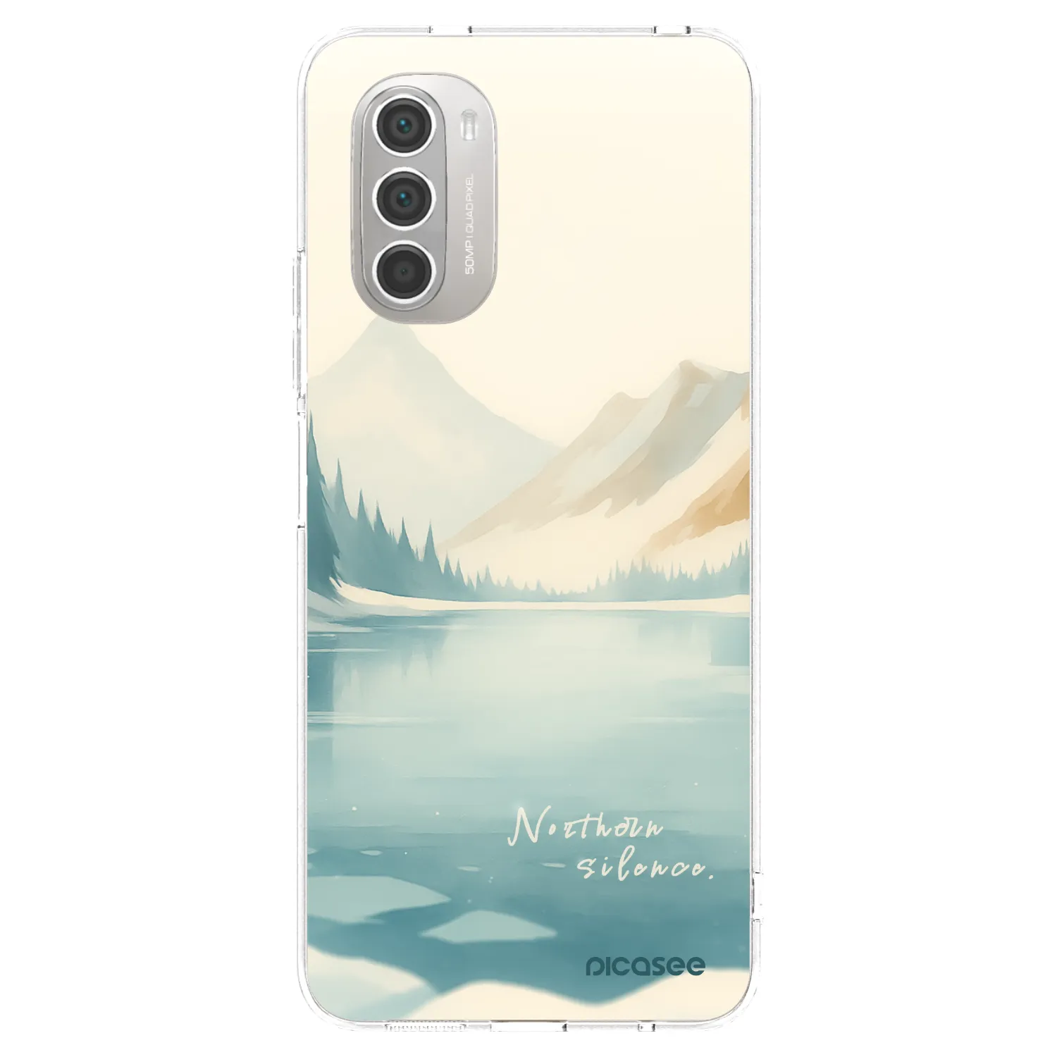 Picasee silikonski prozorni ovitek za Motorola Moto G51 - NOTHERN SILENCE