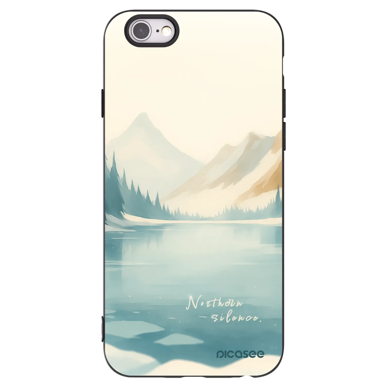 Picasee silikonski črni ovitek za Apple iPhone 6/6S - NOTHERN SILENCE