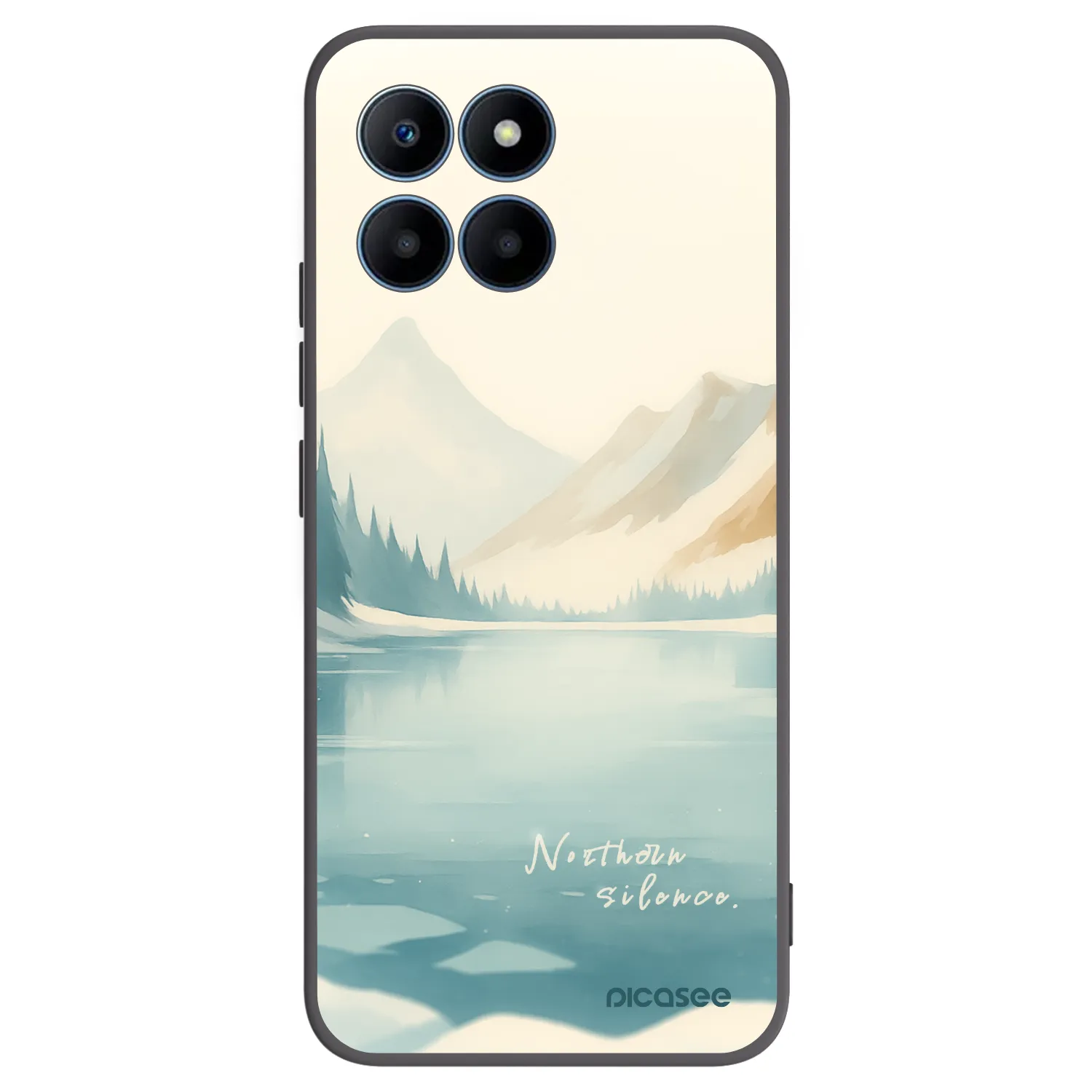 Picasee silikonski črni ovitek za Honor 70 Lite - NOTHERN SILENCE