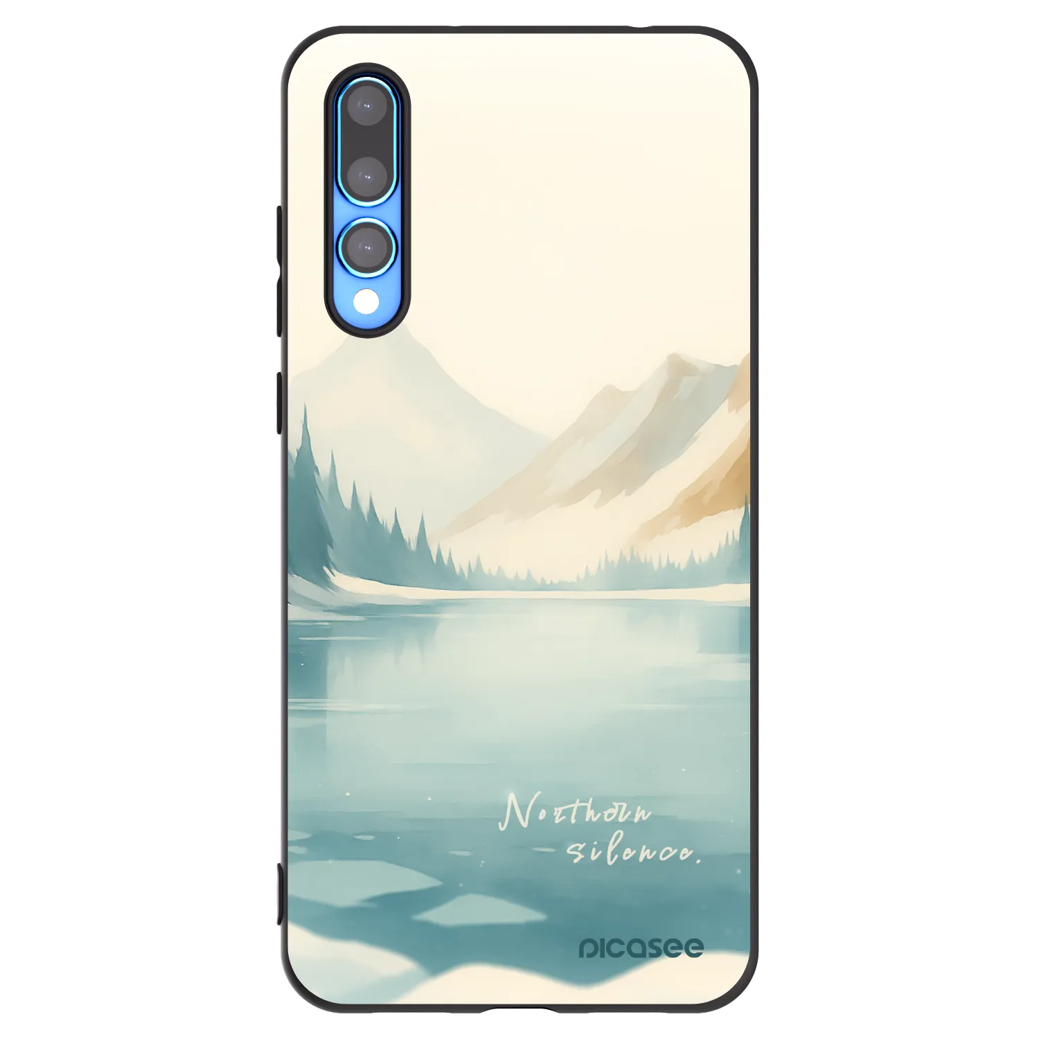 Picasee silikonski črni ovitek za Huawei P20 Pro - NOTHERN SILENCE
