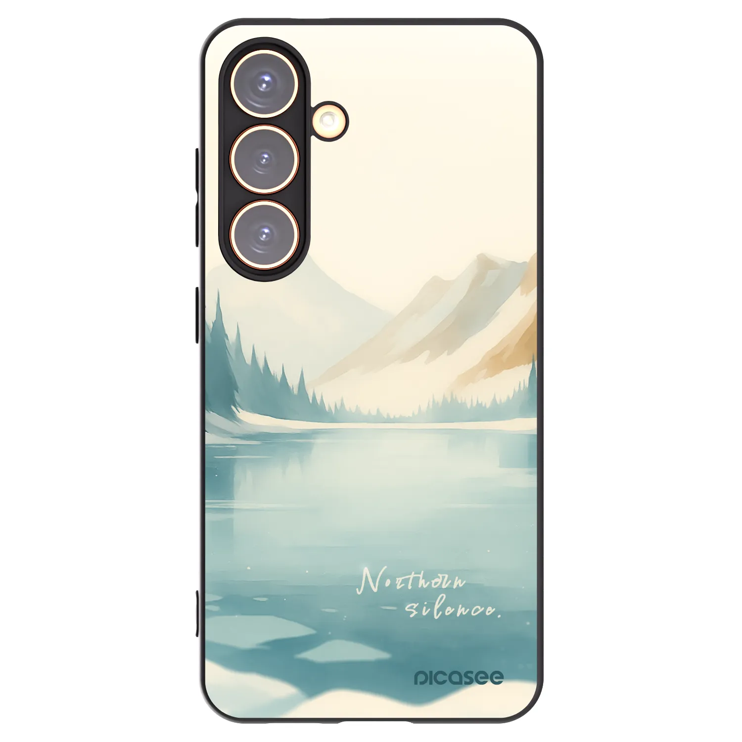 Picasee silikonski črni ovitek za Samsung Galaxy S24 S921B 5G - NOTHERN SILENCE
