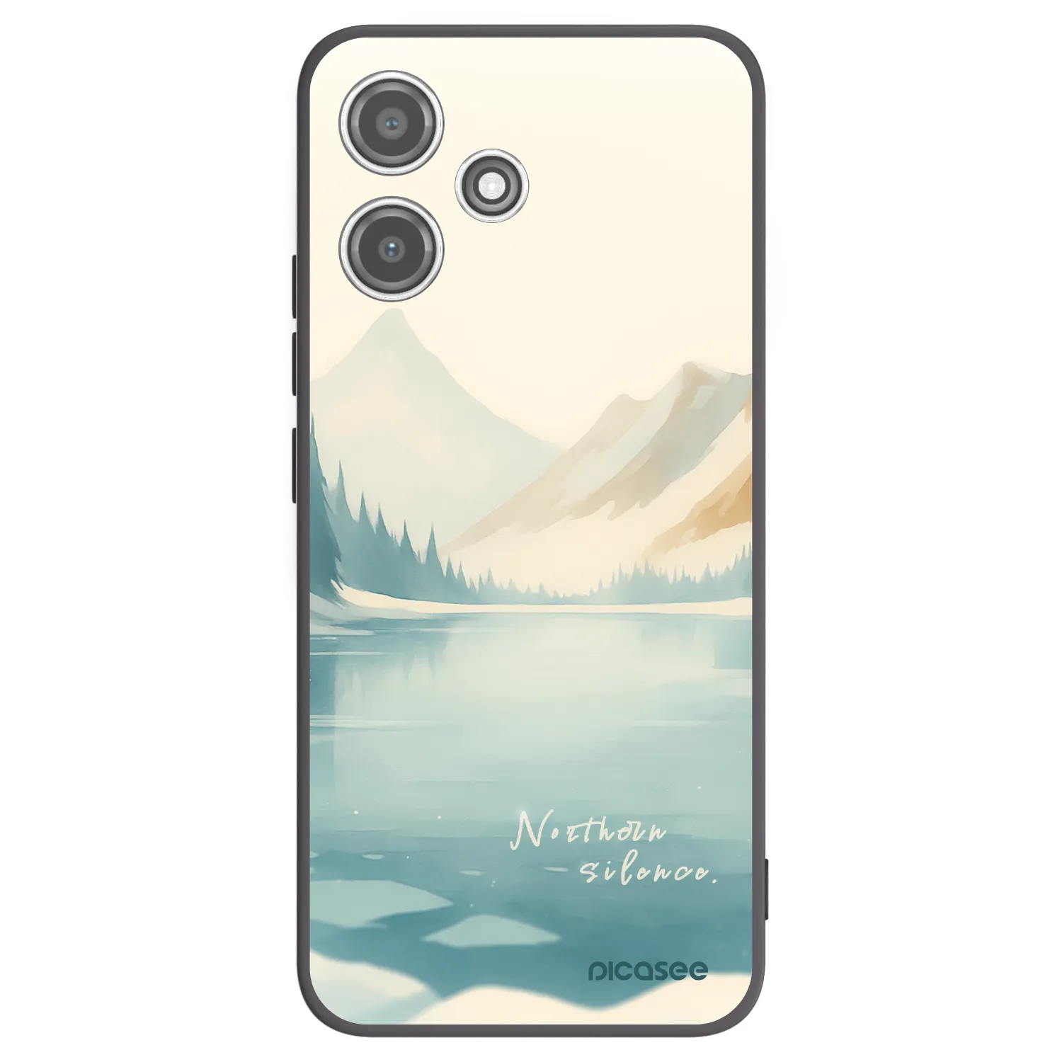 Picasee silikonski črni ovitek za Xiaomi Redmi 12 5G - NOTHERN SILENCE