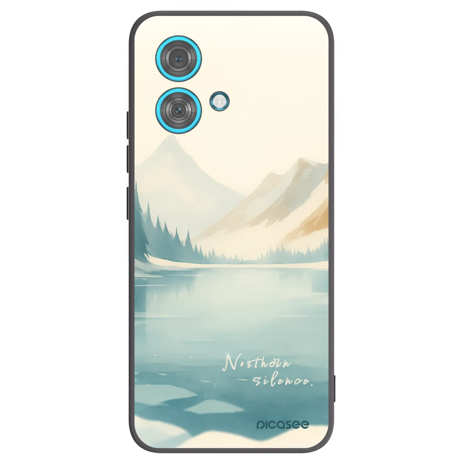 Picasee silikonski črni ovitek za Motorola Edge 40 Neo - NOTHERN SILENCE
