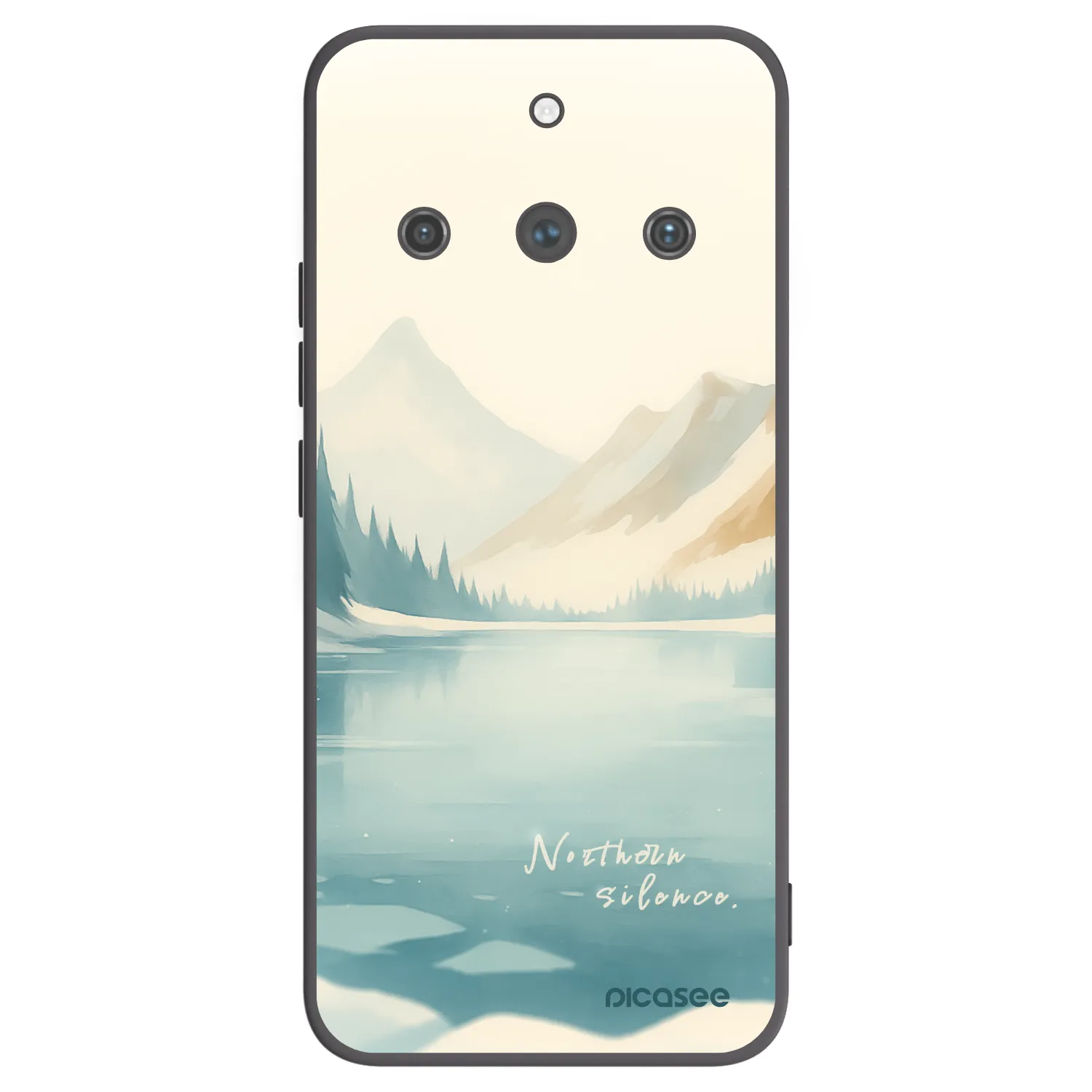 Picasee silikonski črni ovitek za Realme 11 Pro+ - NOTHERN SILENCE