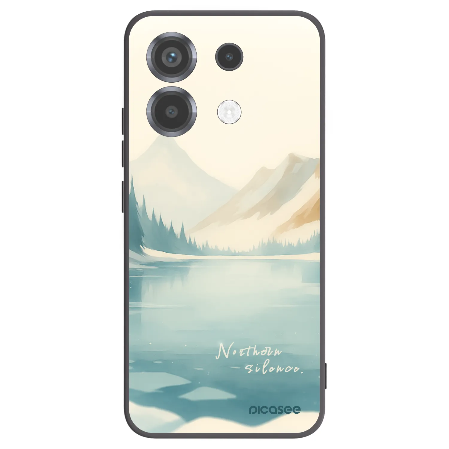 Picasee silikonski črni ovitek za Xiaomi Poco X6 - NOTHERN SILENCE