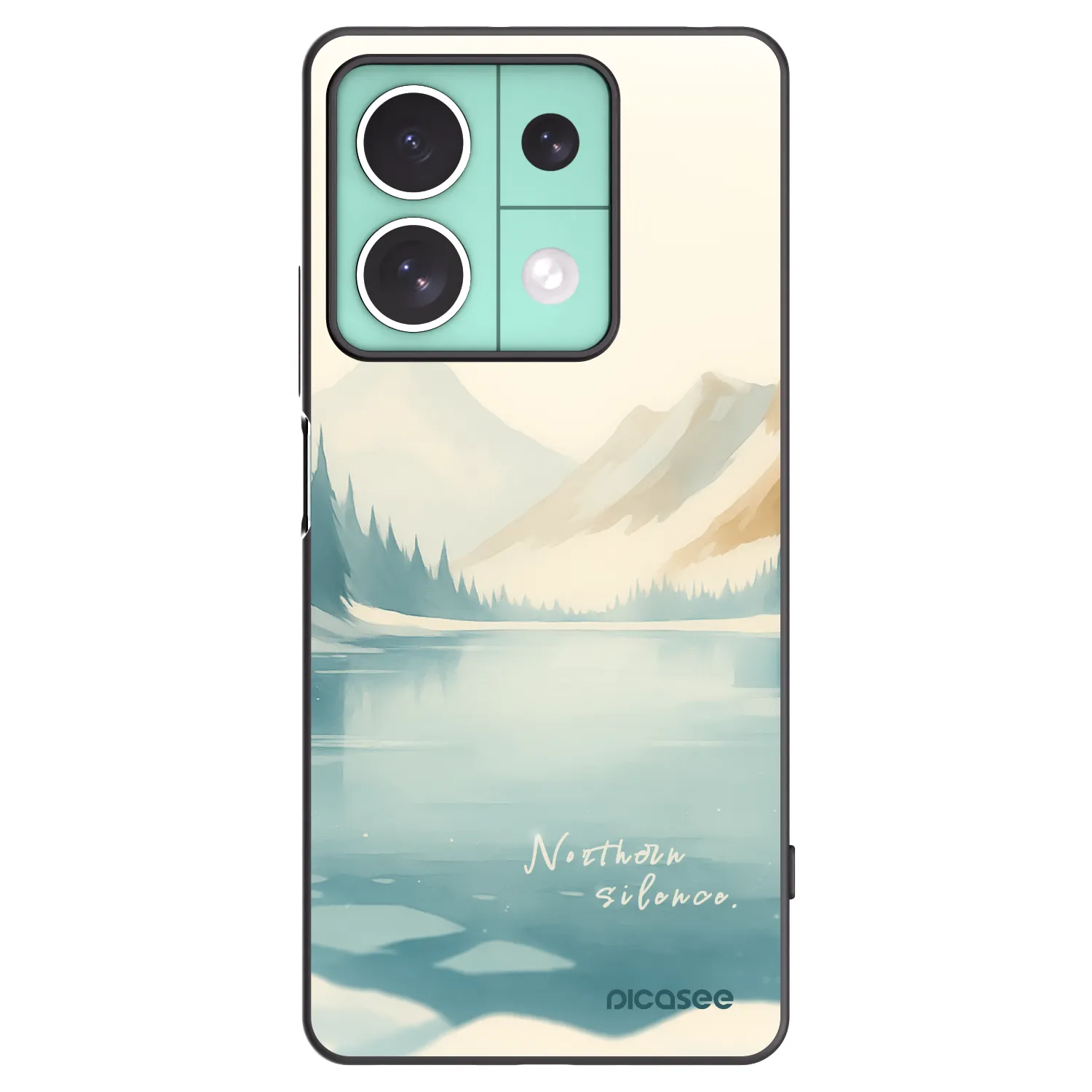 Picasee silikonski črni ovitek za Xiaomi Redmi Note 13 5G - NOTHERN SILENCE
