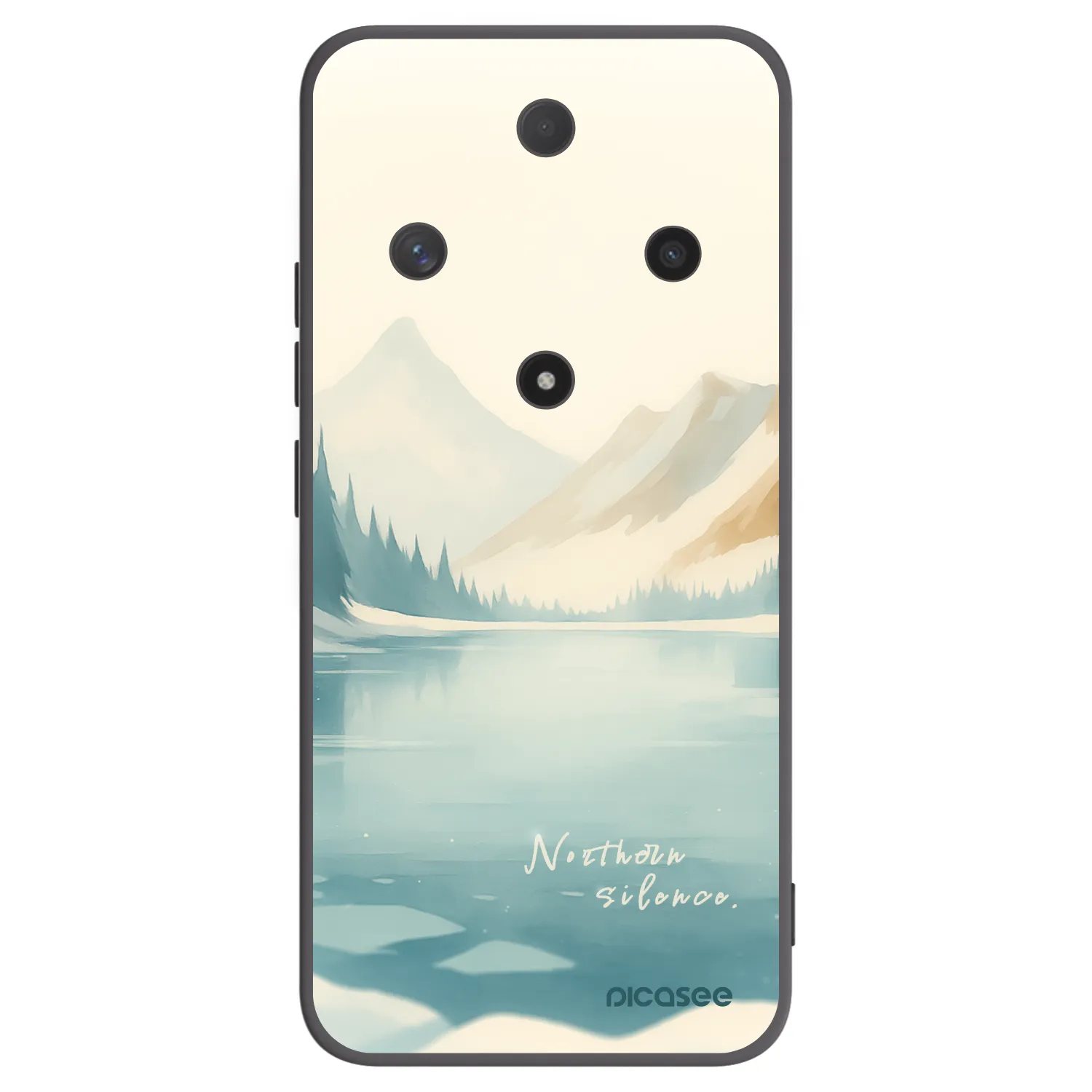 Picasee silikonski črni ovitek za Honor Magic6 Lite 5G - NOTHERN SILENCE