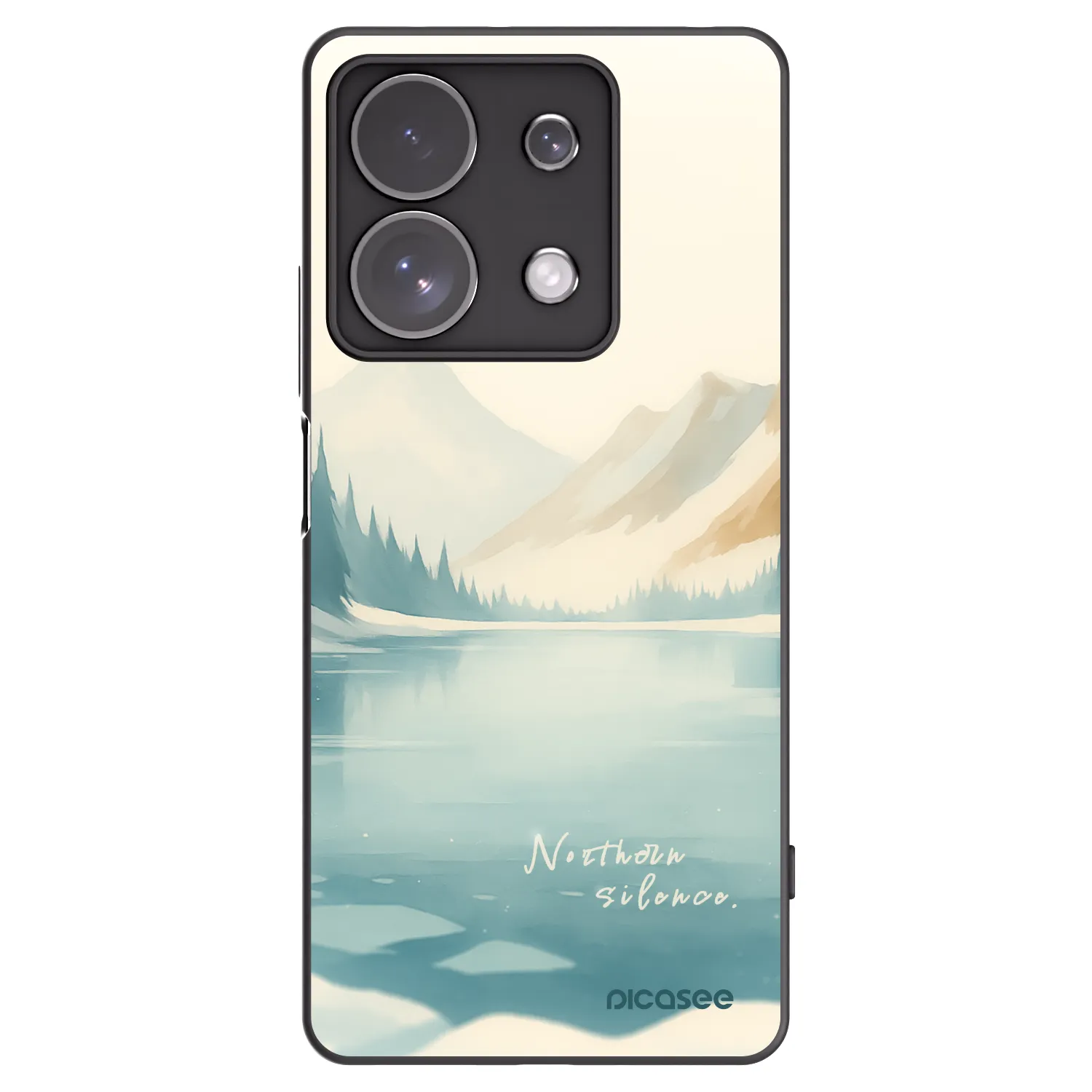 Picasee silikonski črni ovitek za Xiaomi Redmi Note 13 Pro 4G - NOTHERN SILENCE