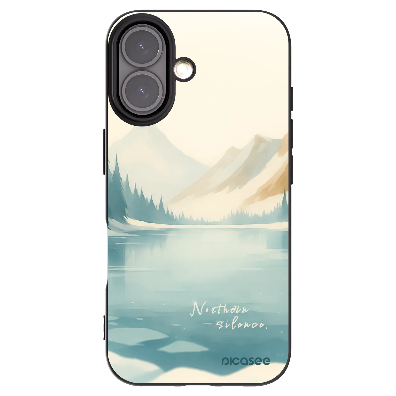 Picasee silikonski črni ovitek za Apple iPhone 16 - NOTHERN SILENCE