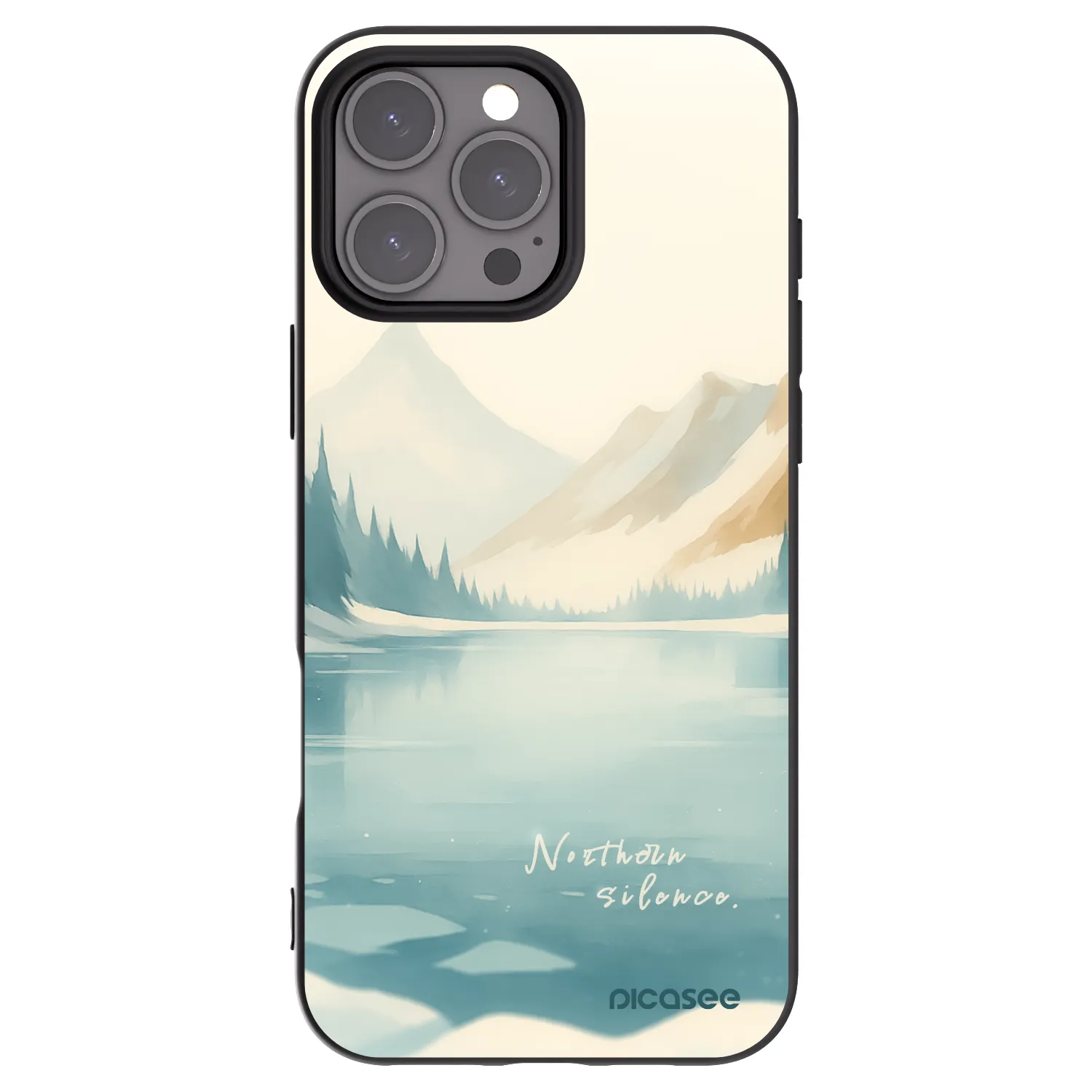 Picasee silikonski črni ovitek za Apple iPhone 16 Pro Max - NOTHERN SILENCE