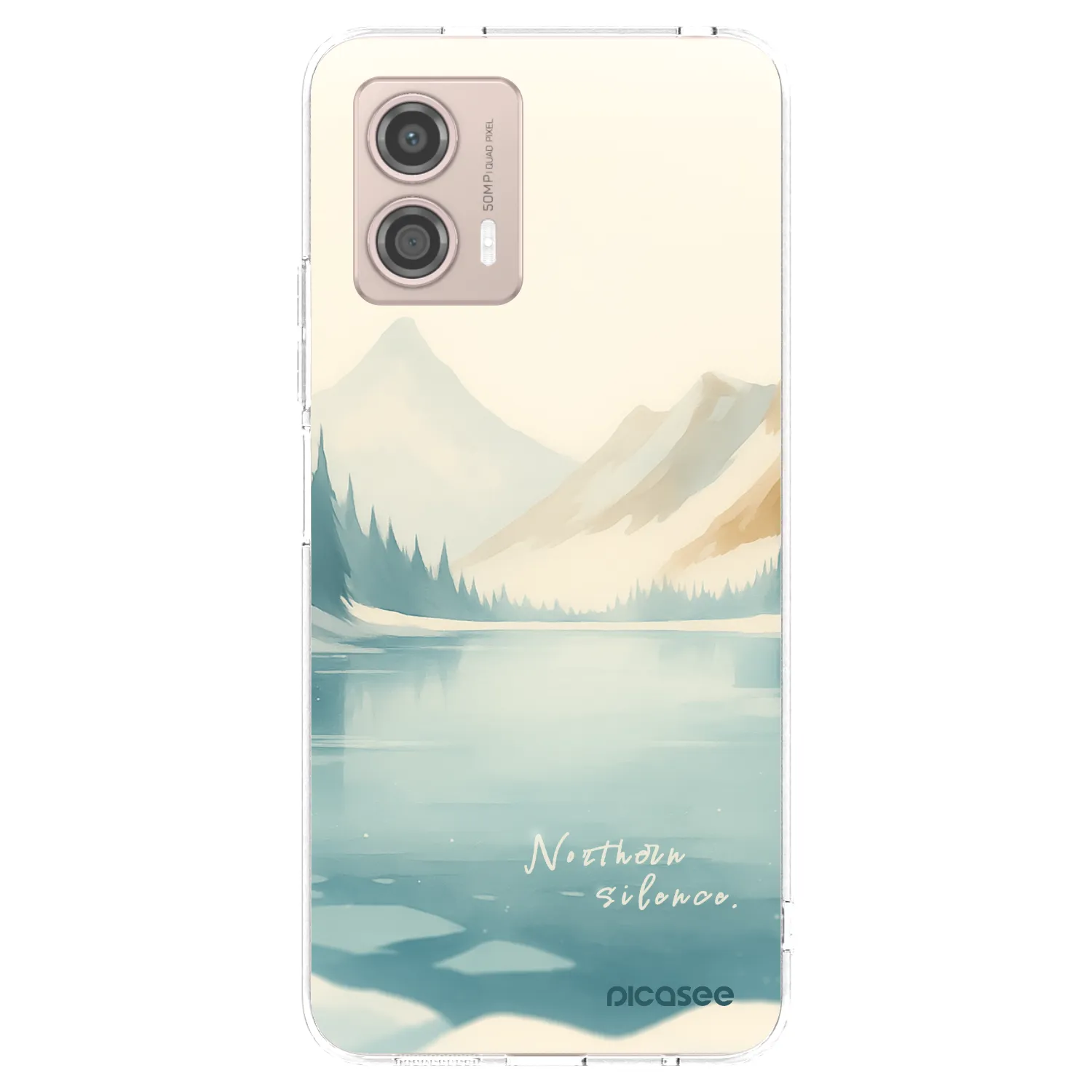 Picasee silikonski prozorni ovitek za Motorola Moto G53 5G - NOTHERN SILENCE