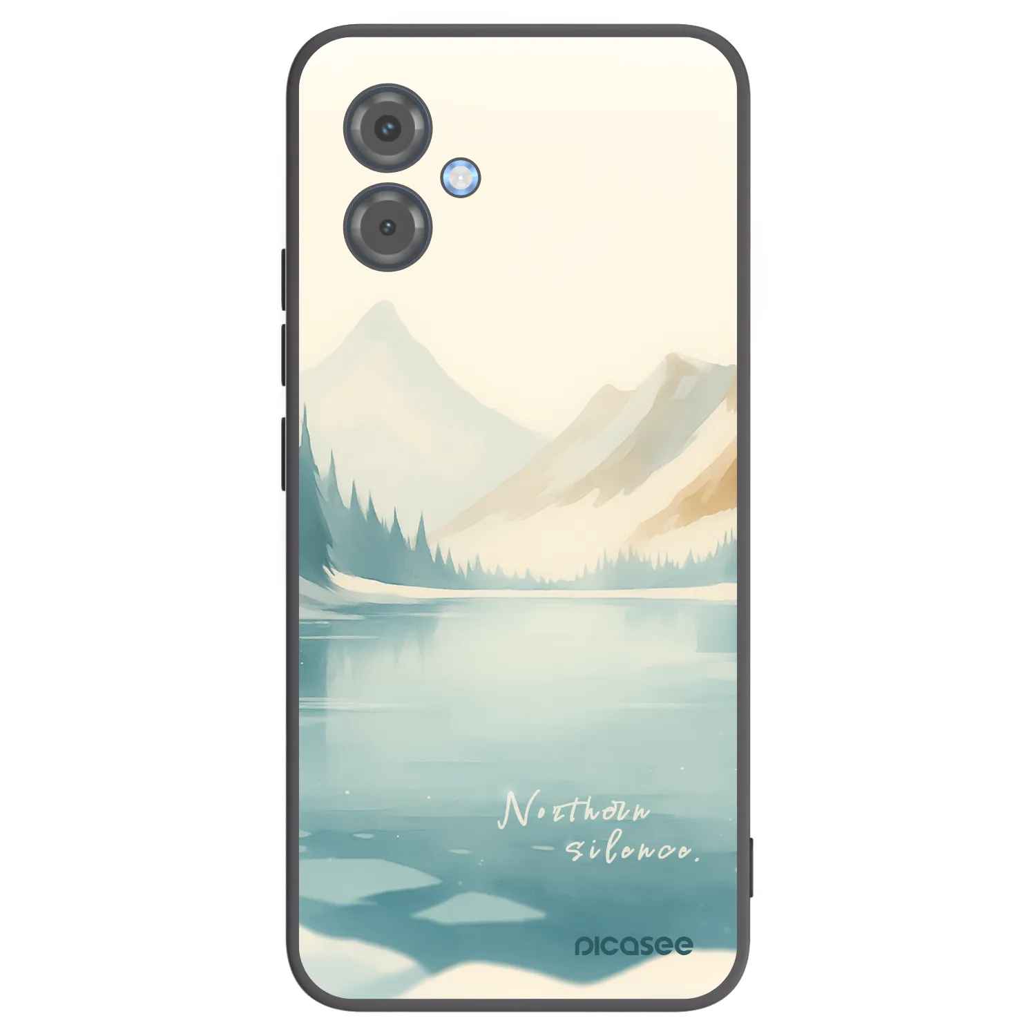 Picasee silikonski črni ovitek za Motorola Moto G14 - NOTHERN SILENCE
