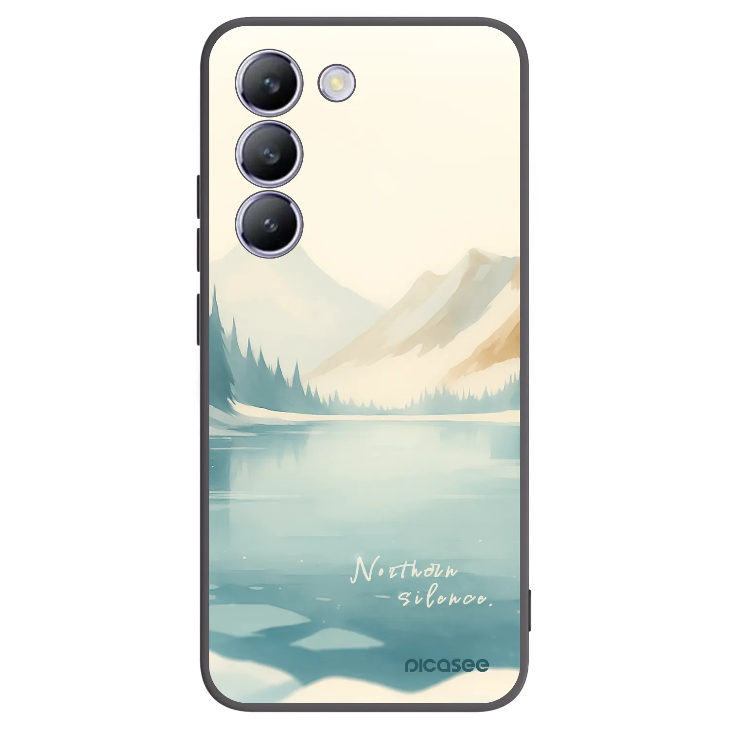 Picasee silikonski črni ovitek za Vivo V40 SE 5G - NOTHERN SILENCE