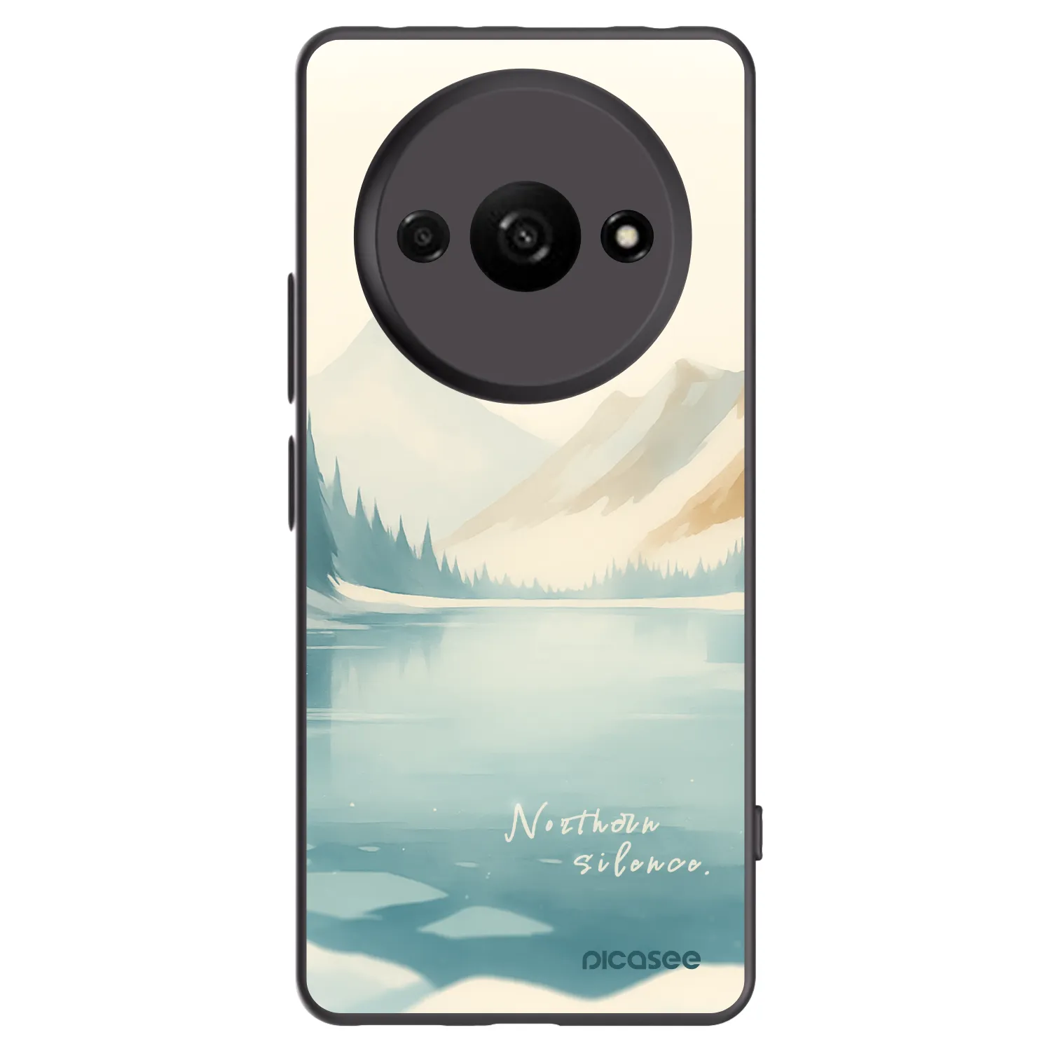 Picasee silikonski črni ovitek za Xiaomi Redmi A3 - NOTHERN SILENCE