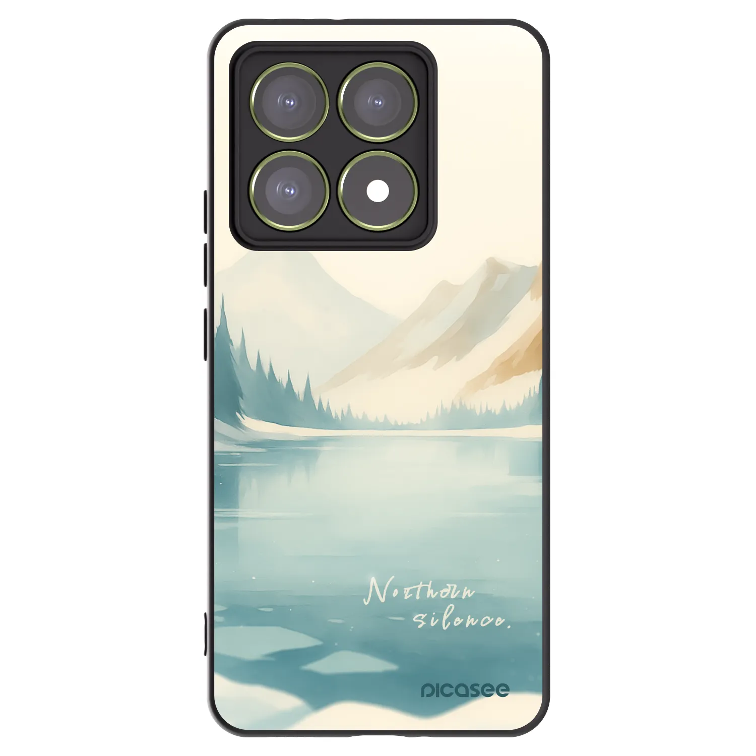 Picasee silikonski črni ovitek za Xiaomi 14T - NOTHERN SILENCE