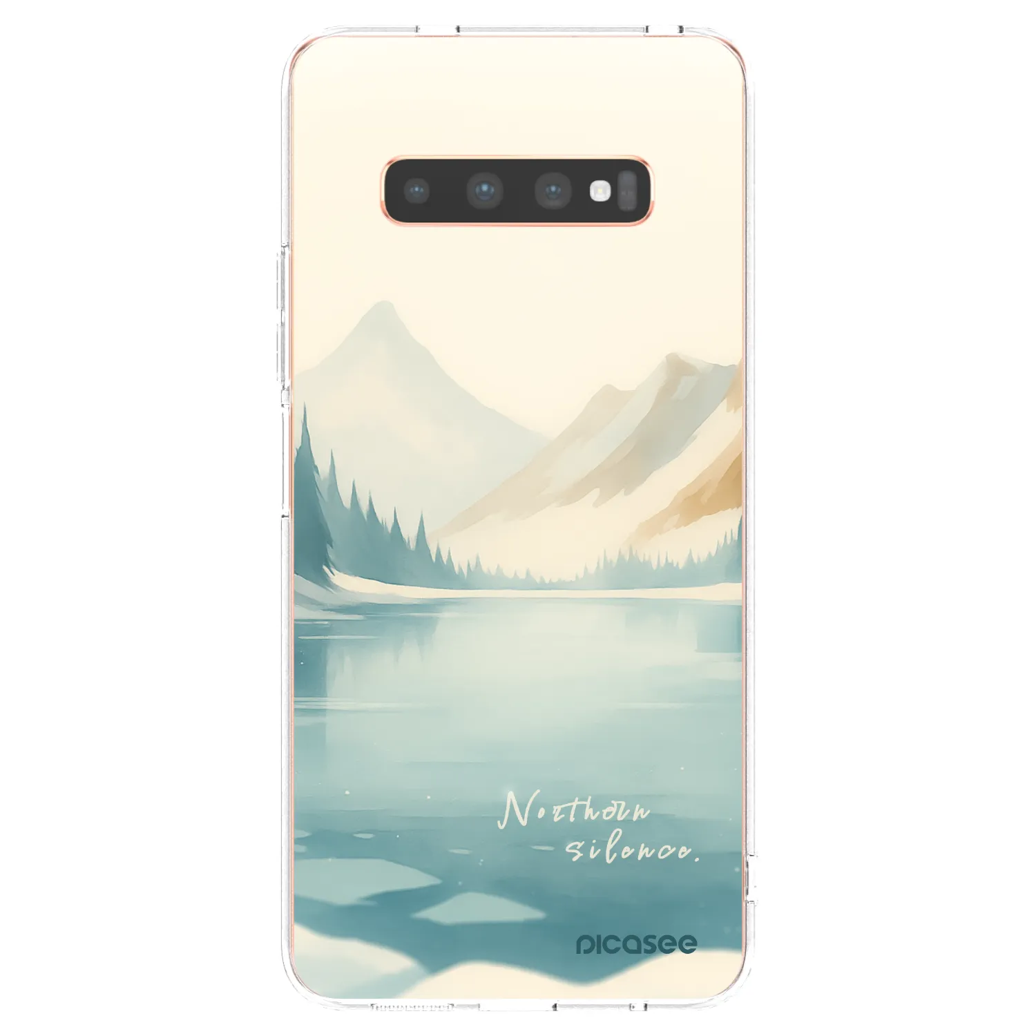 Picasee silikonski prozorni ovitek za Samsung Galaxy S10 Plus G975 - NOTHERN SILENCE
