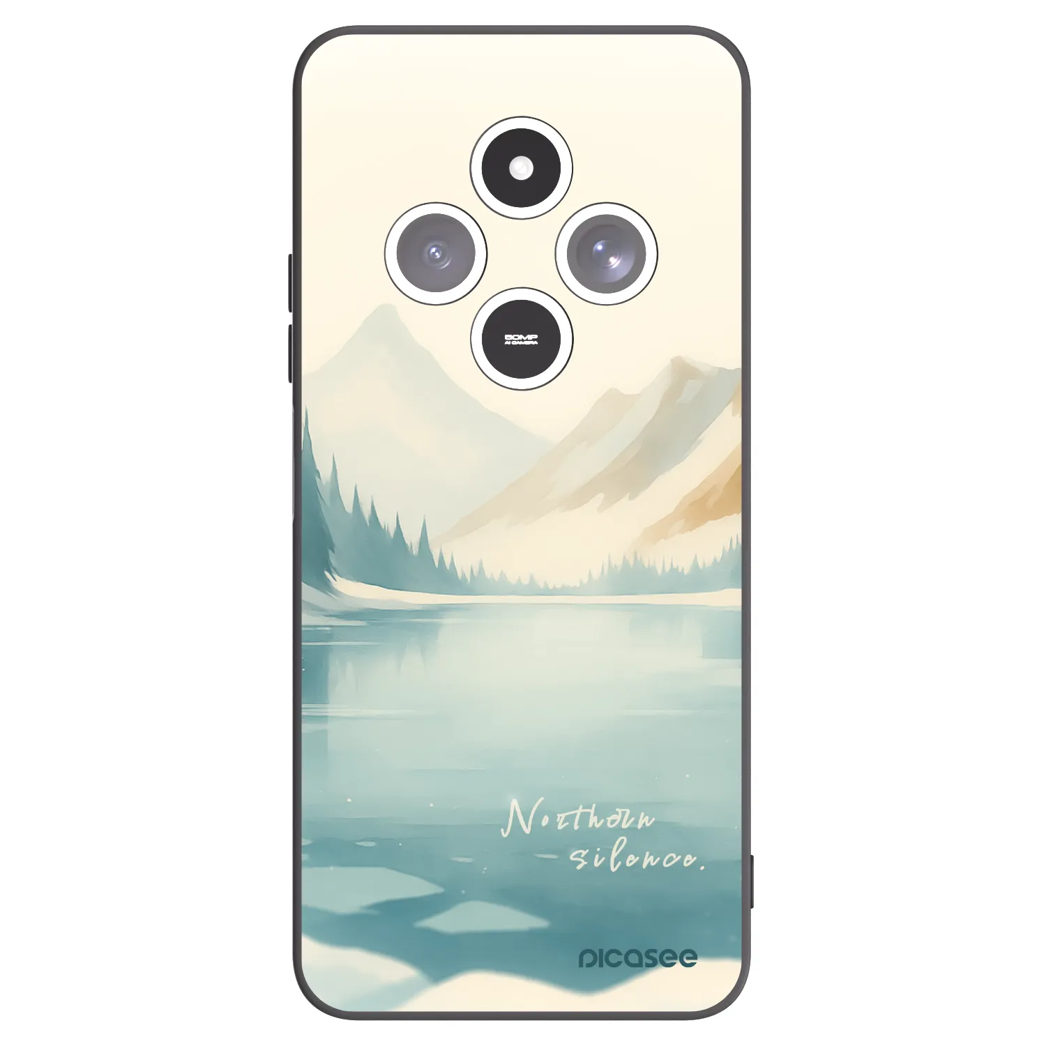 Picasee silikonski črni ovitek za Xiaomi Redmi 14C - NOTHERN SILENCE
