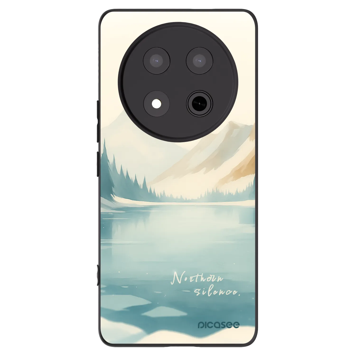 Picasee silikonski črni ovitek za Honor Magic7 Lite 5G - NOTHERN SILENCE