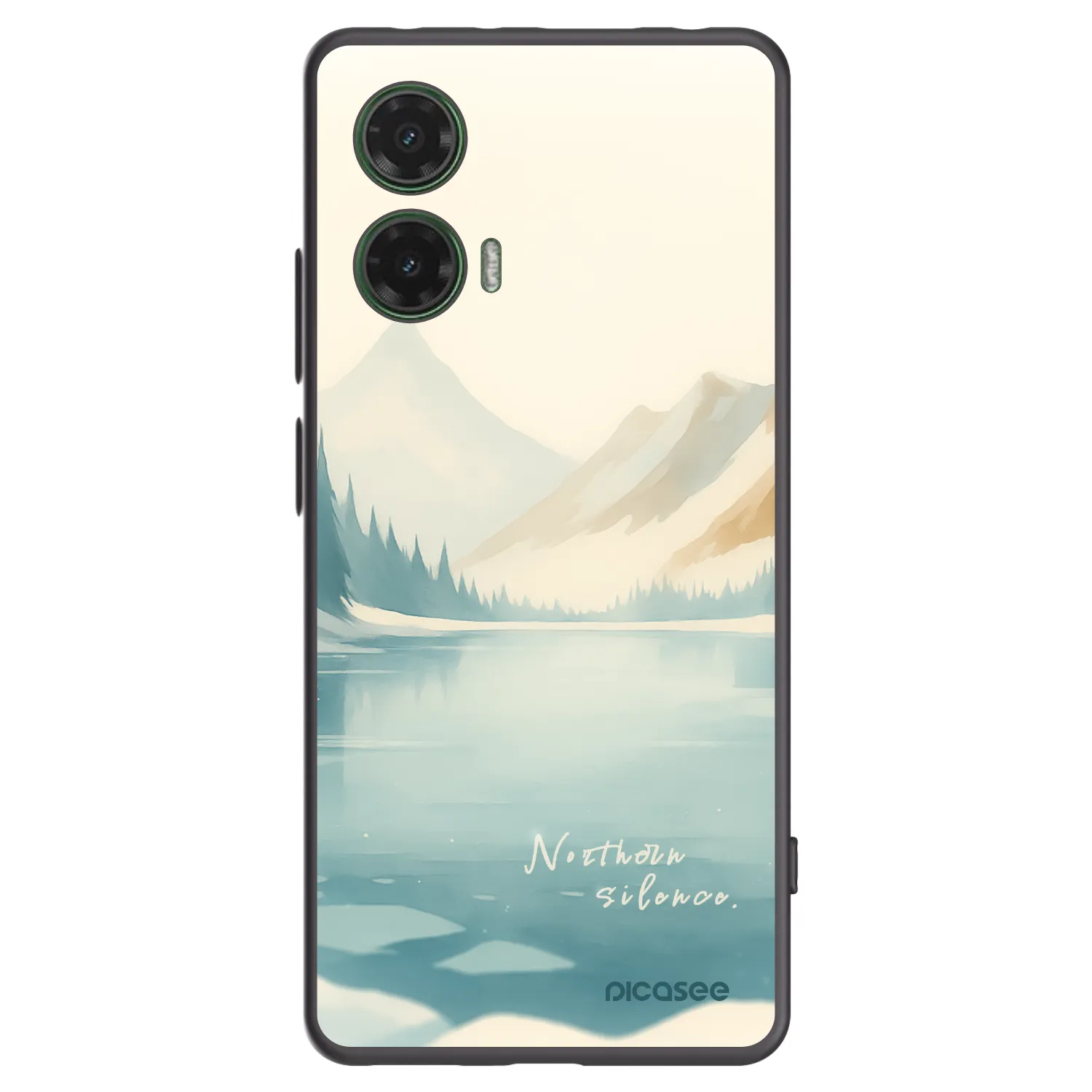Picasee silikonski črni ovitek za Motorola Moto G35 5G - NOTHERN SILENCE