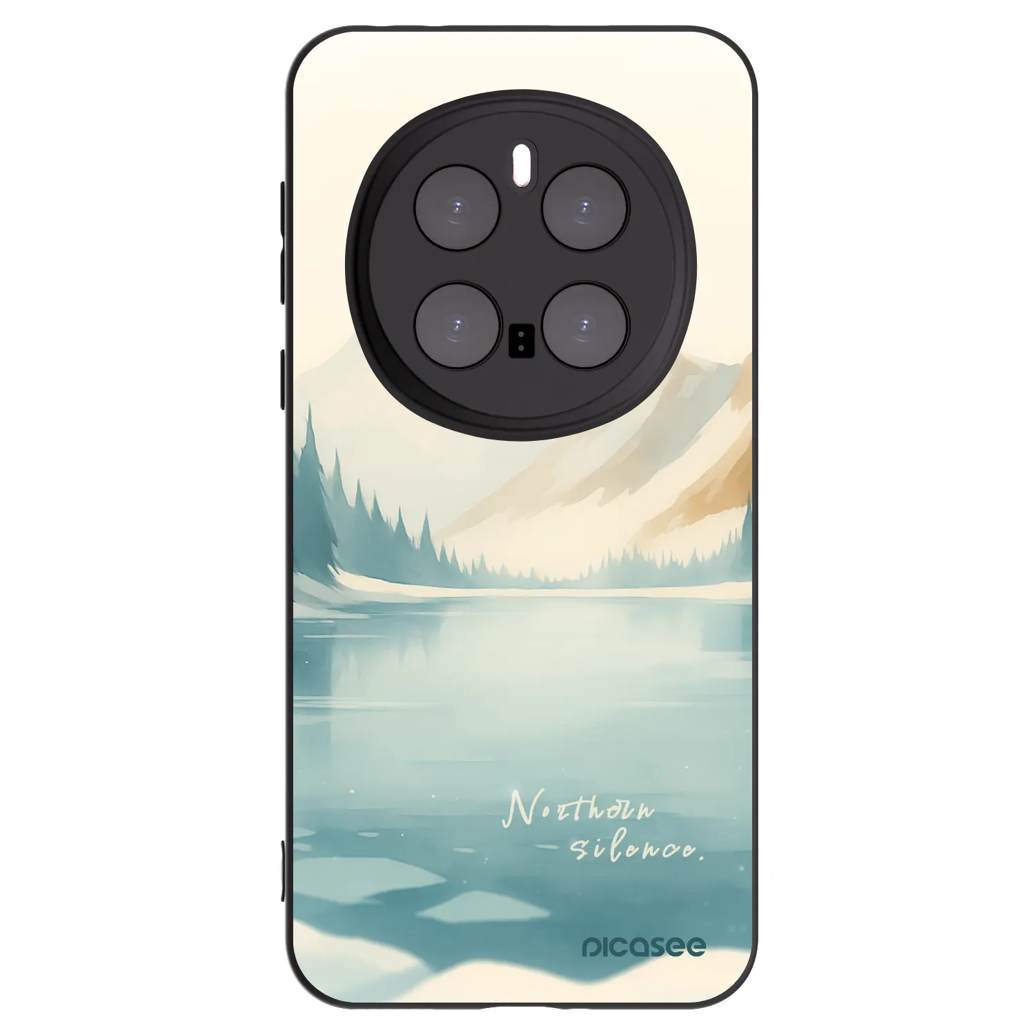 Picasee silikonski črni ovitek za Honor Magic7 Pro 5G - NOTHERN SILENCE