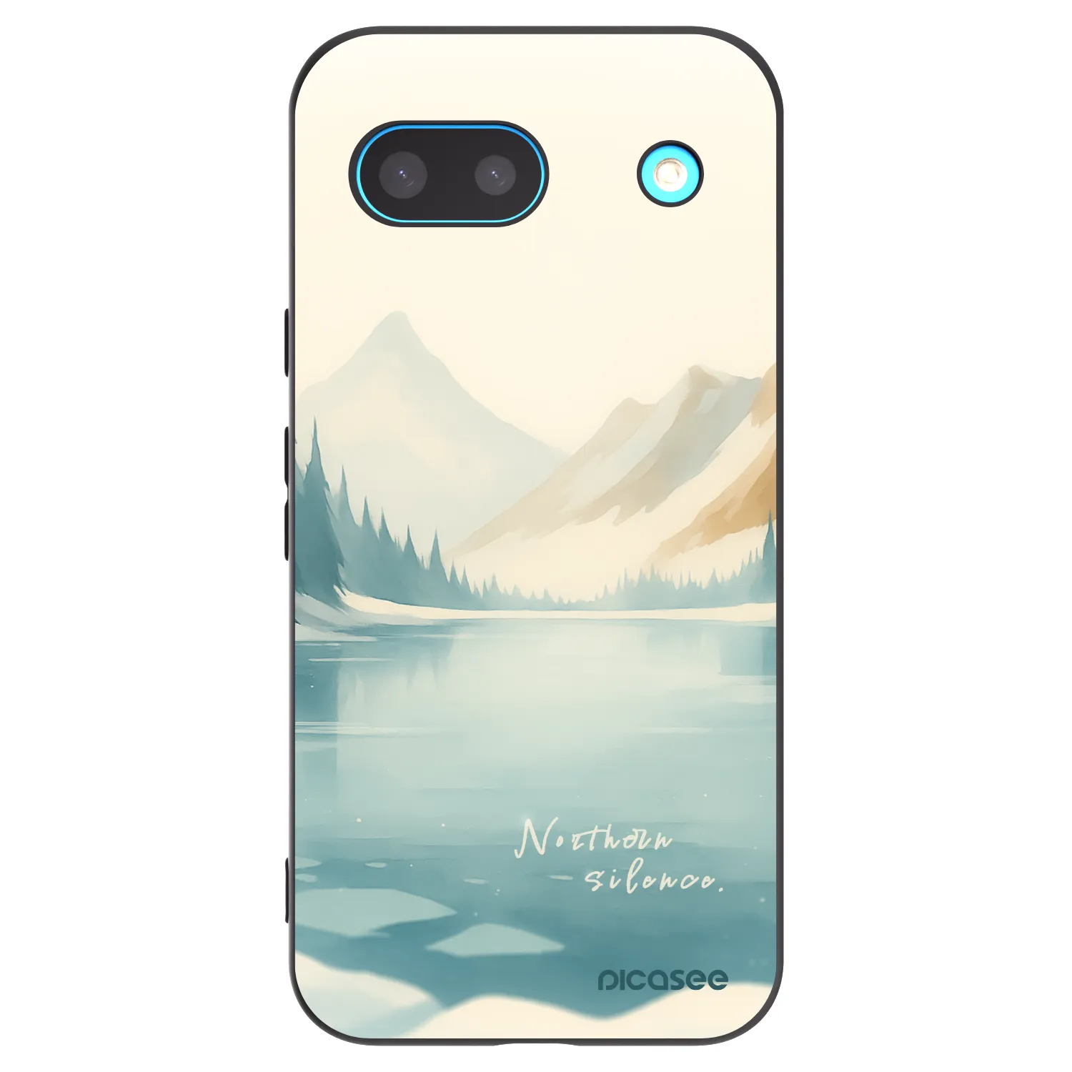 Picasee silikonski črni ovitek za Google Pixel 8a - NOTHERN SILENCE