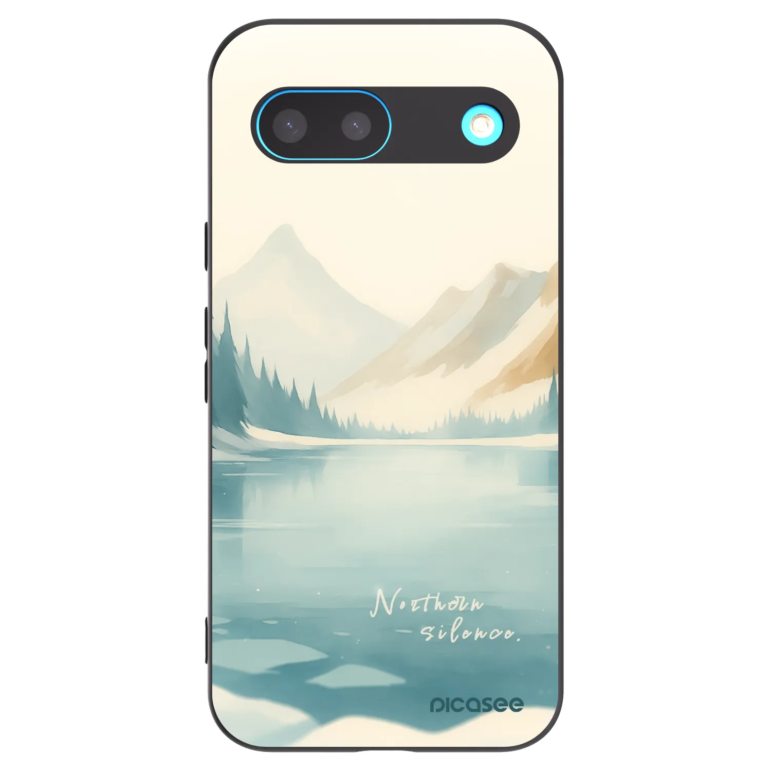 Picasee silikonski črni ovitek za Google Pixel 8 - NOTHERN SILENCE