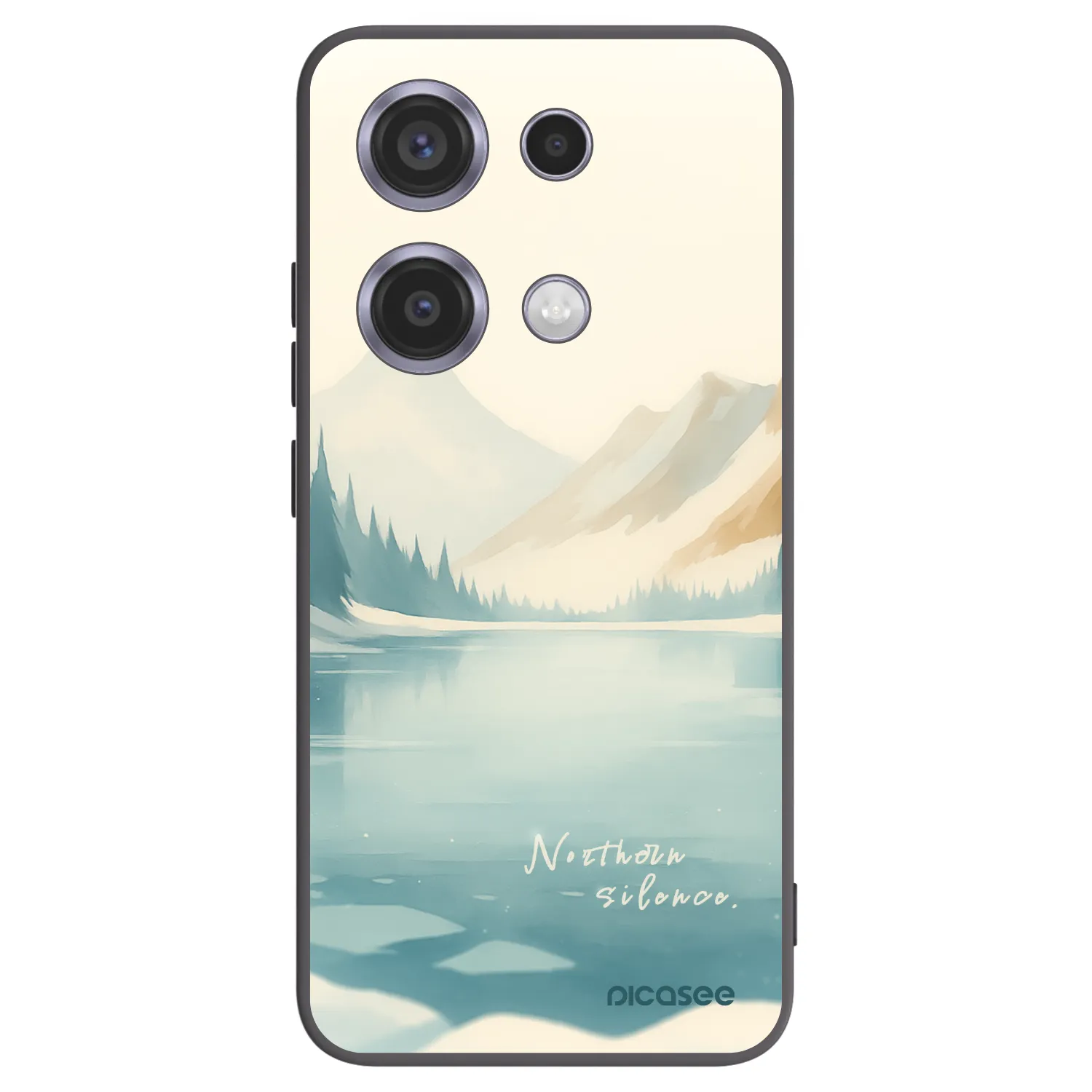 Picasee silikonski črni ovitek za Xiaomi Redmi Note 14S - NOTHERN SILENCE