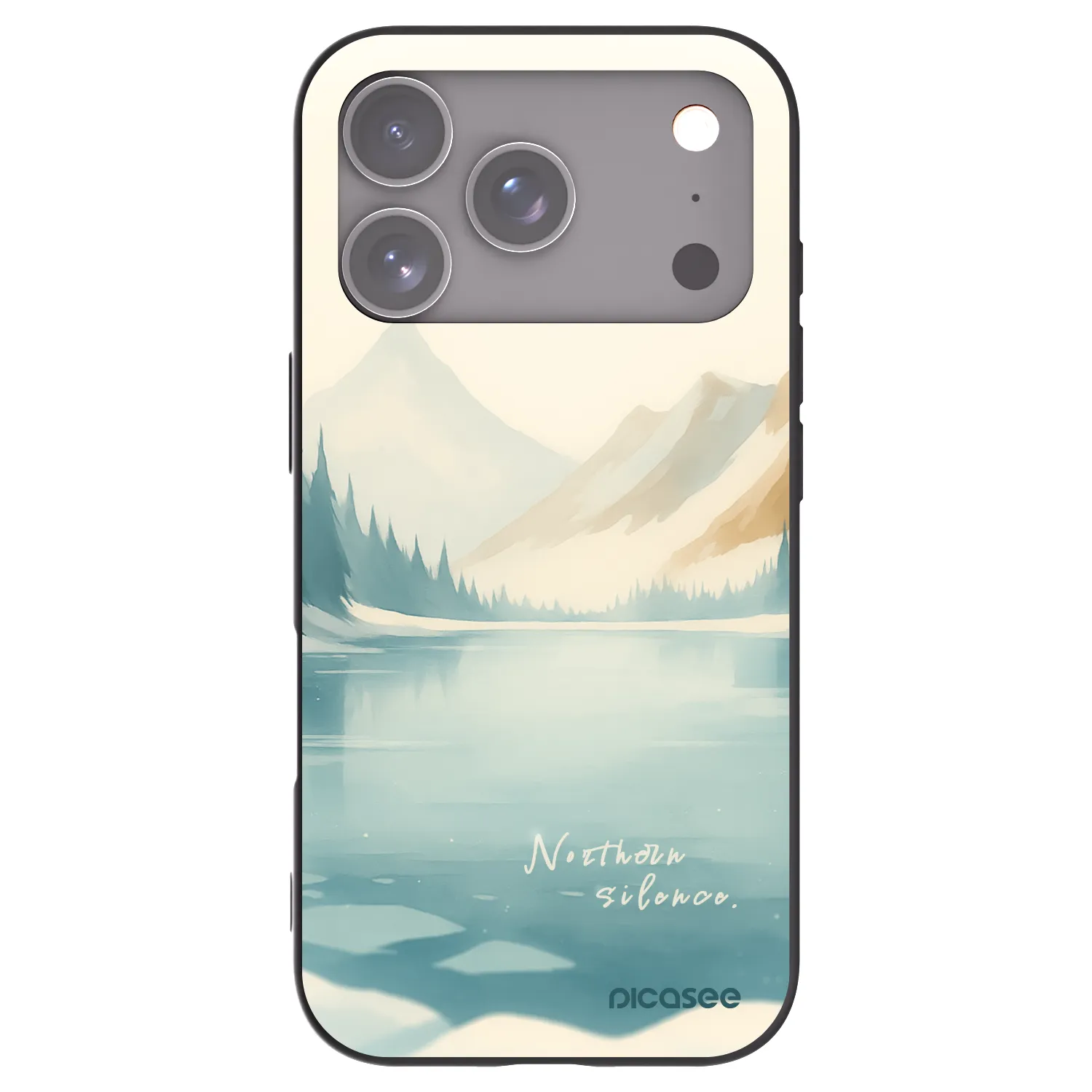 Picasee silikonski črni ovitek za Apple iPhone 17 Pro - NOTHERN SILENCE