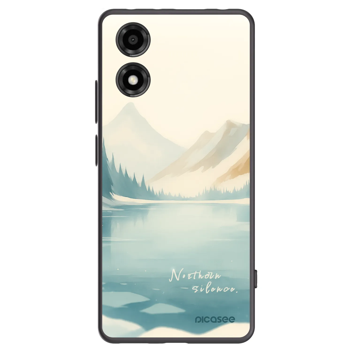 Picasee silikonski črni ovitek za Motorola Moto E14 - NOTHERN SILENCE