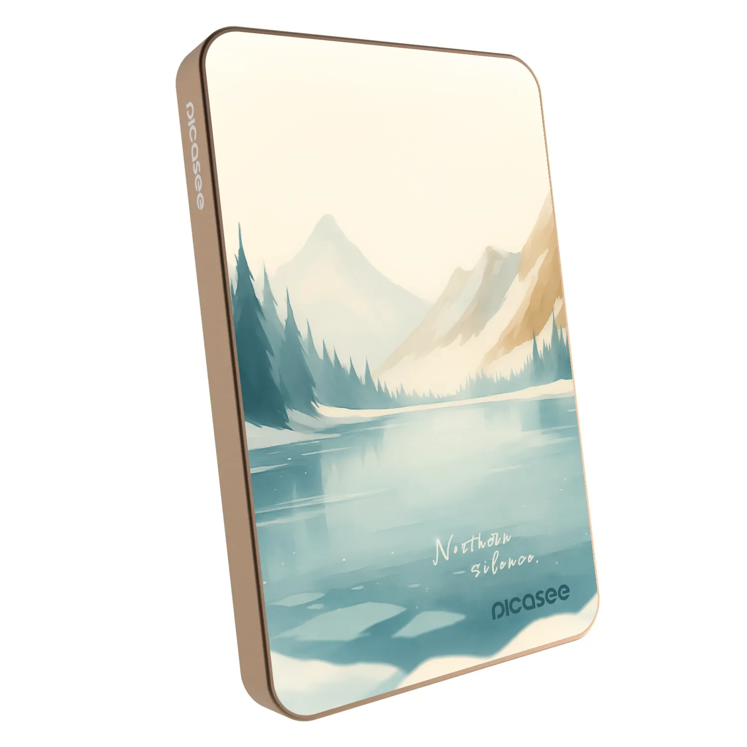 Picasee Prenosna baterija z MagSafe 5 000 mAh Zlati - NOTHERN SILENCE