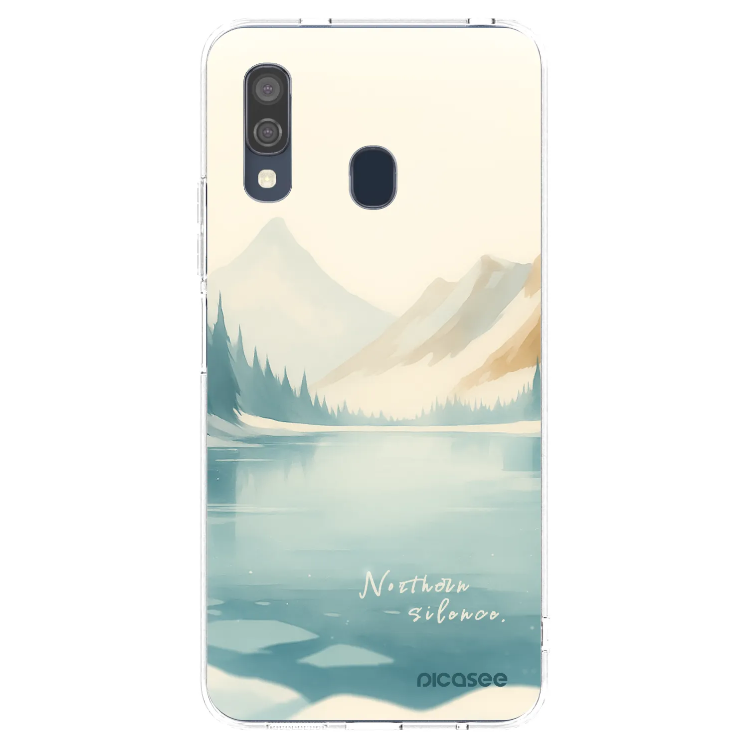 Picasee silikonski prozorni ovitek za Samsung Galaxy A40 A405F - NOTHERN SILENCE