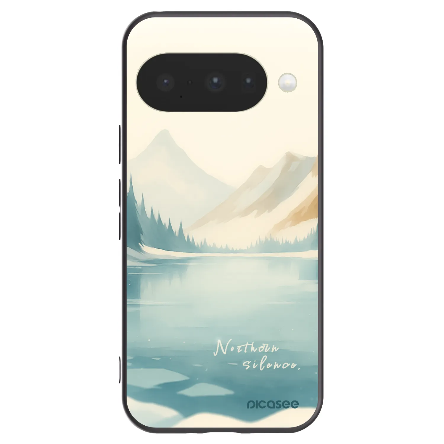 Picasee silikonski črni ovitek za Google Pixel 10 - NOTHERN SILENCE