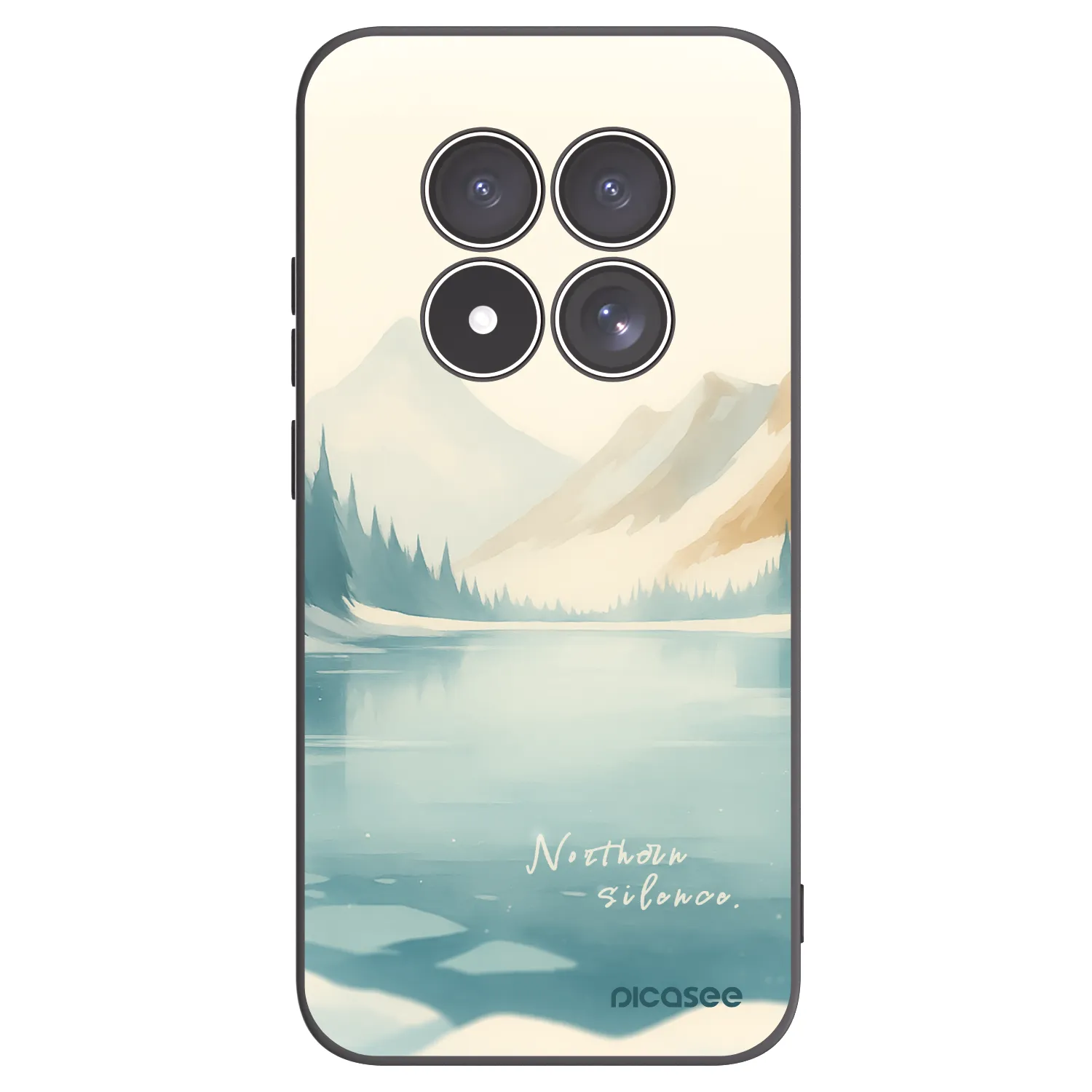 Picasee silikonski črni ovitek za Xiaomi Redmi Note 15 Pro 5G - NOTHERN SILENCE