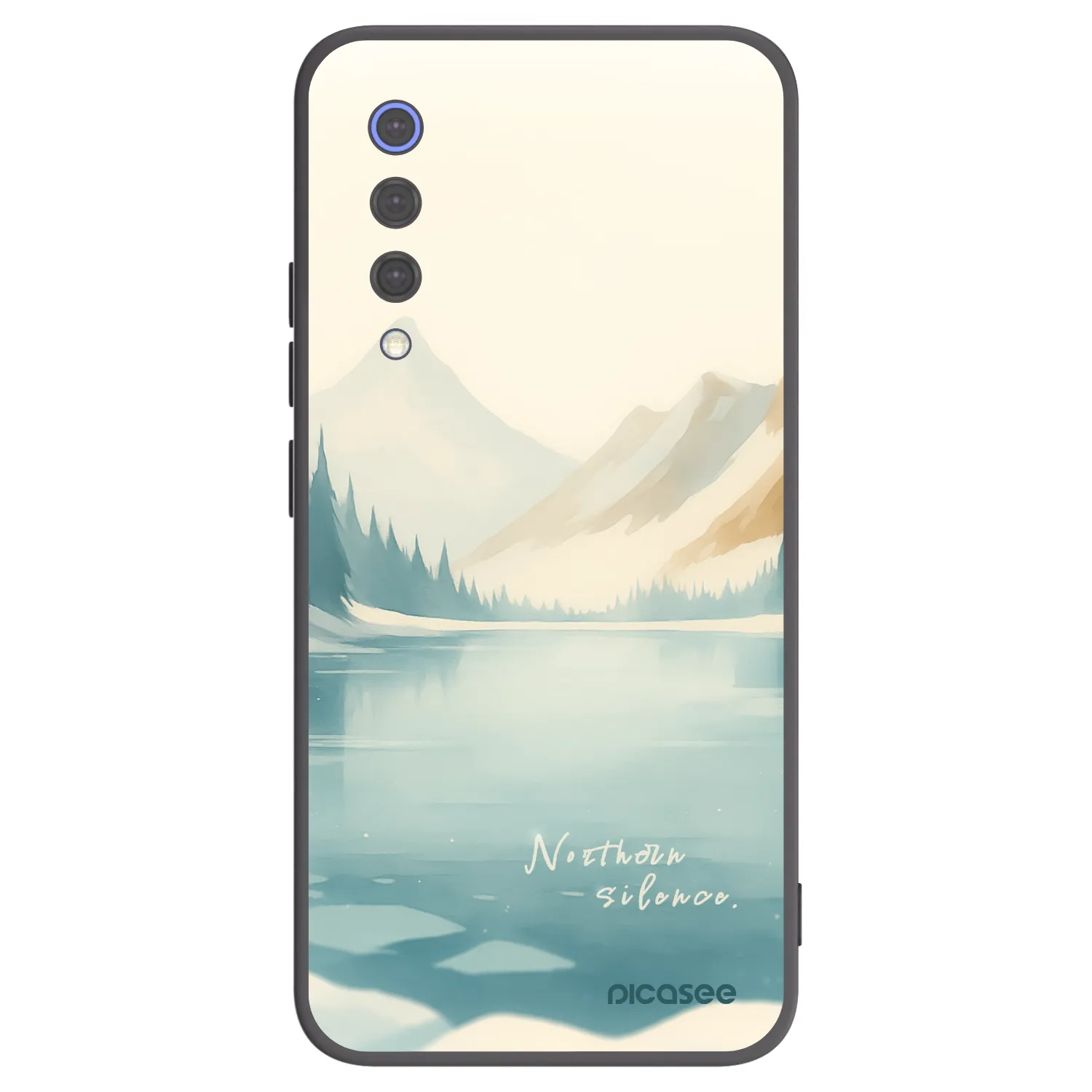 Picasee silikonski črni ovitek za Xiaomi Mi 9 SE - NOTHERN SILENCE