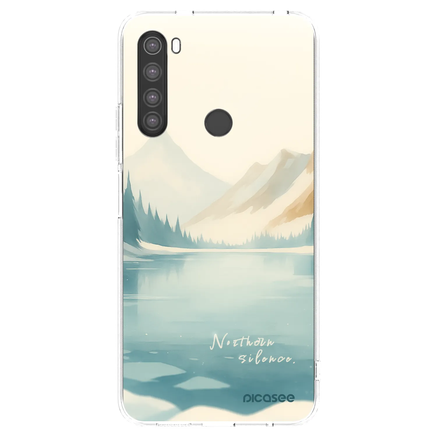 Picasee silikonski prozorni ovitek za Xiaomi Redmi Note 8 - NOTHERN SILENCE