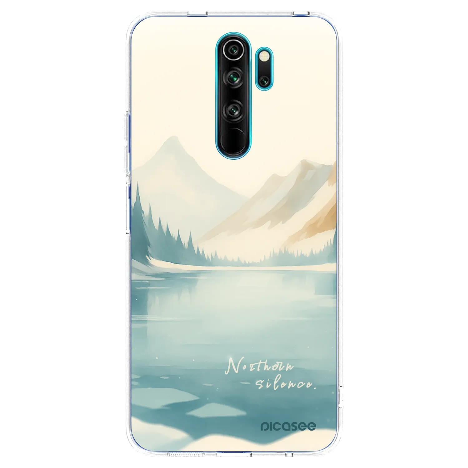 Picasee silikonski prozorni ovitek za Xiaomi Redmi Note 8 Pro - NOTHERN SILENCE
