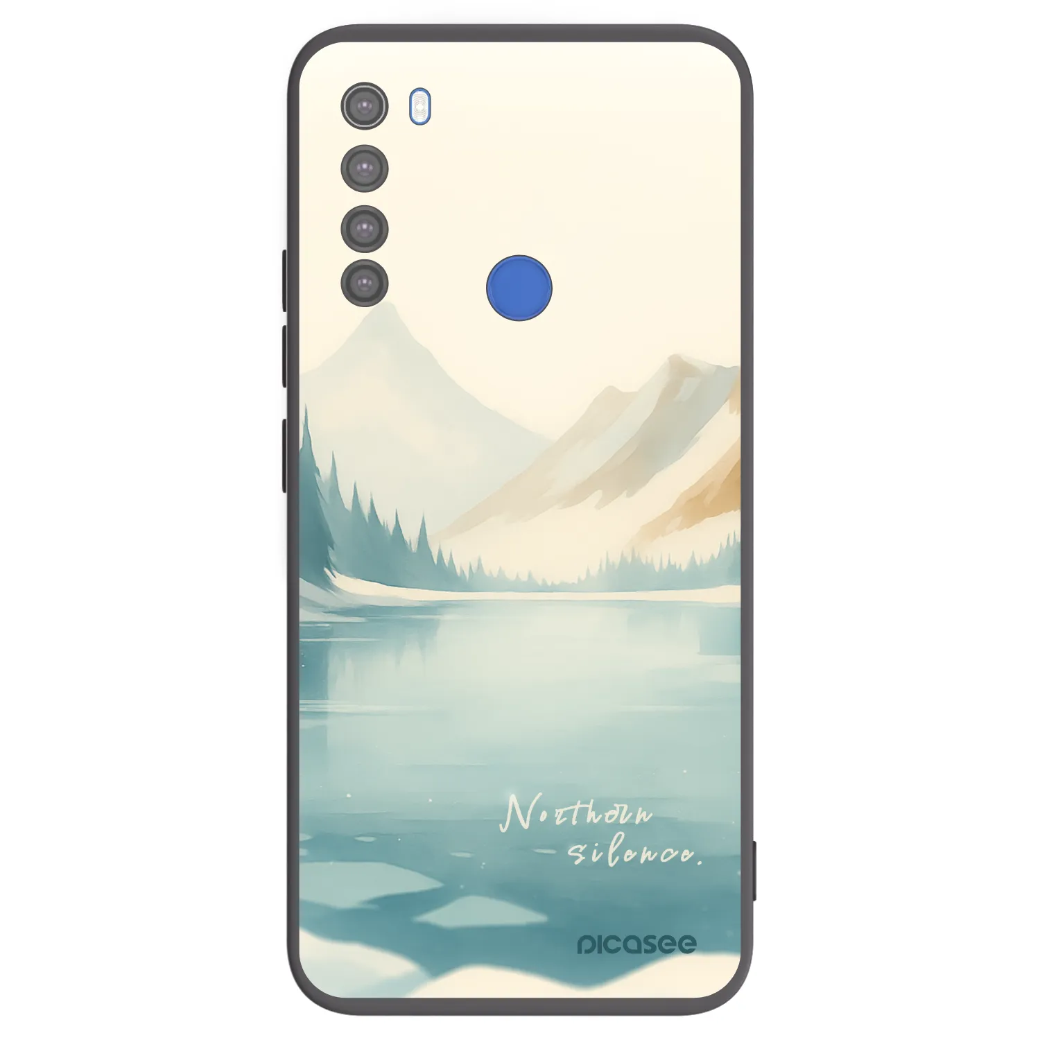Picasee silikonski črni ovitek za Xiaomi Redmi Note 8T - NOTHERN SILENCE