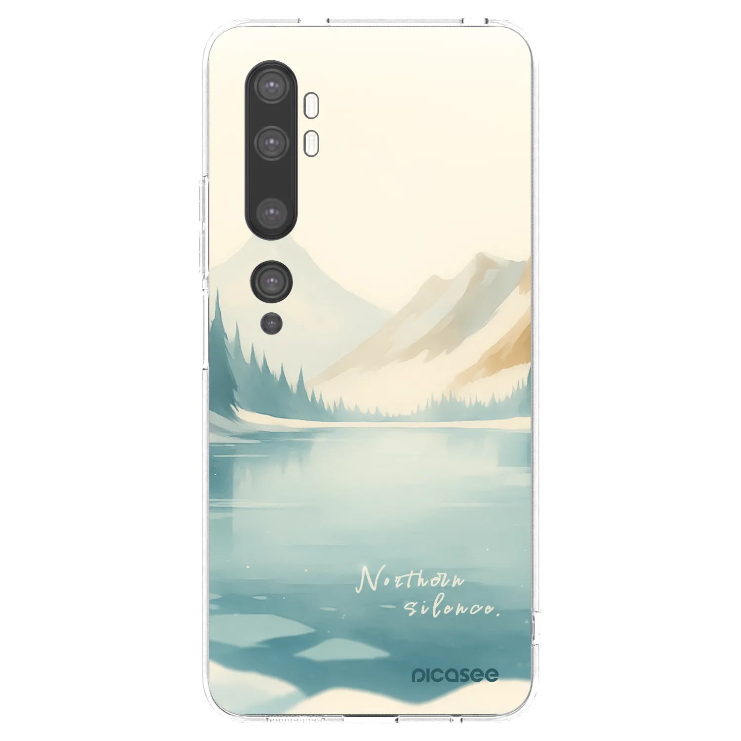 Picasee silikonski prozorni ovitek za Xiaomi Mi Note 10 (Pro) - NOTHERN SILENCE