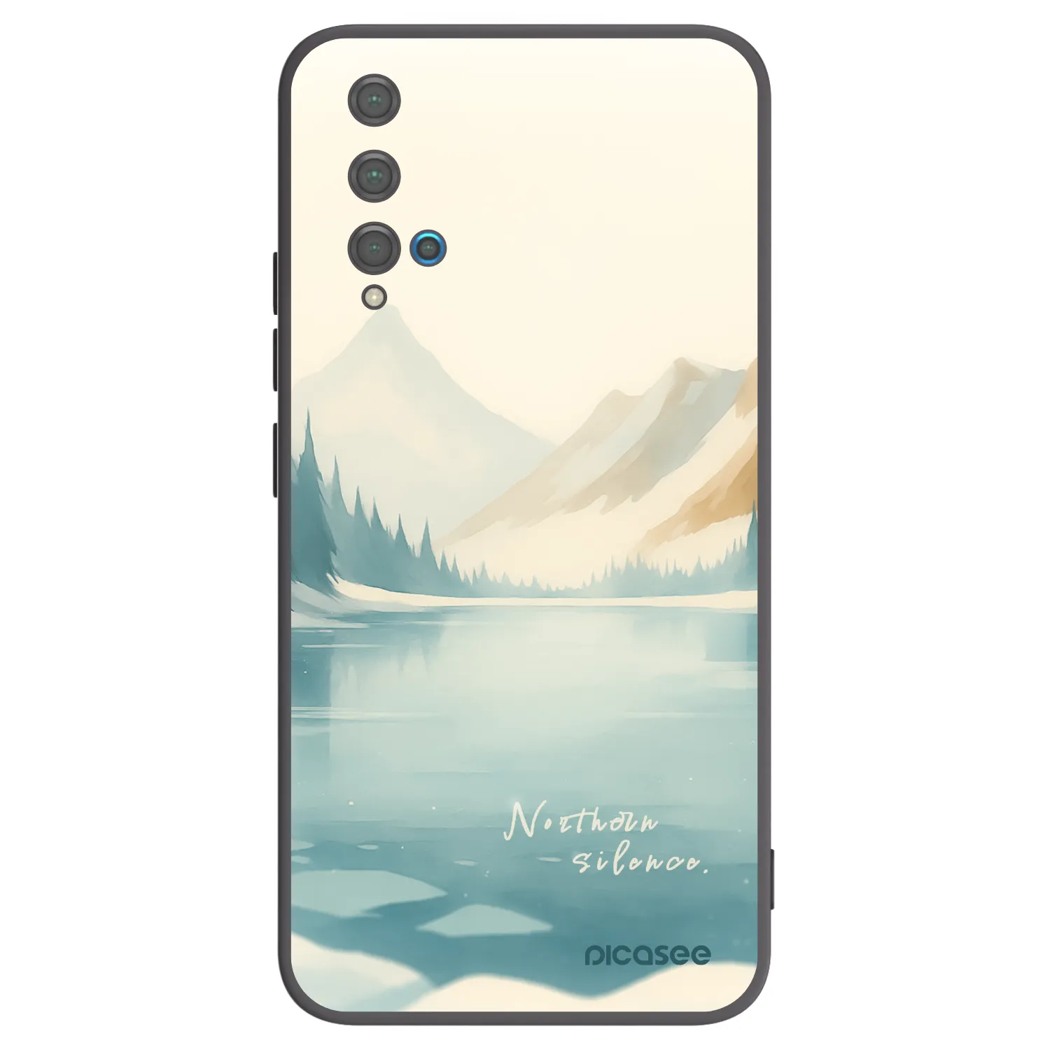 Picasee silikonski črni ovitek za Huawei Nova 5T - NOTHERN SILENCE