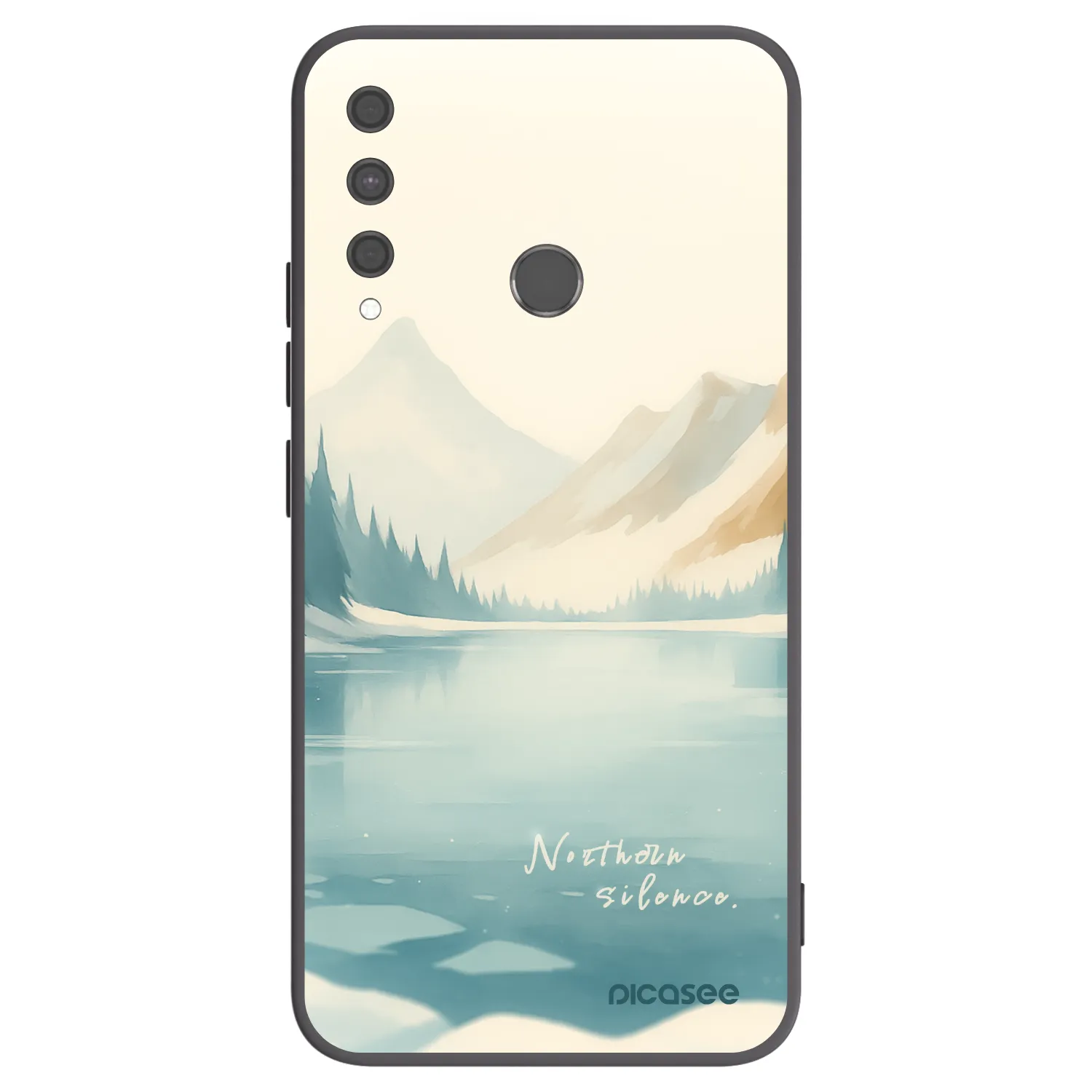 Picasee silikonski črni ovitek za Huawei P40 Lite E - NOTHERN SILENCE