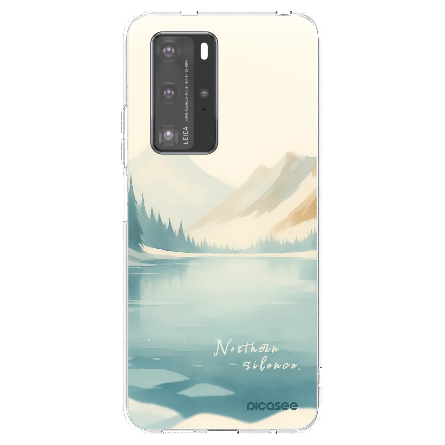 Picasee silikonski prozorni ovitek za Huawei P40 Pro - NOTHERN SILENCE