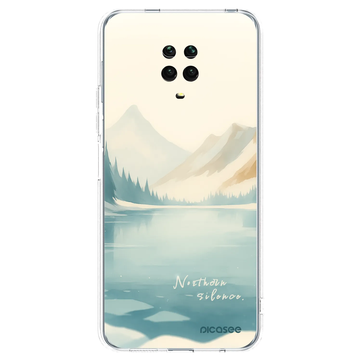 Picasee silikonski prozorni ovitek za Xiaomi Redmi Note 9S - NOTHERN SILENCE