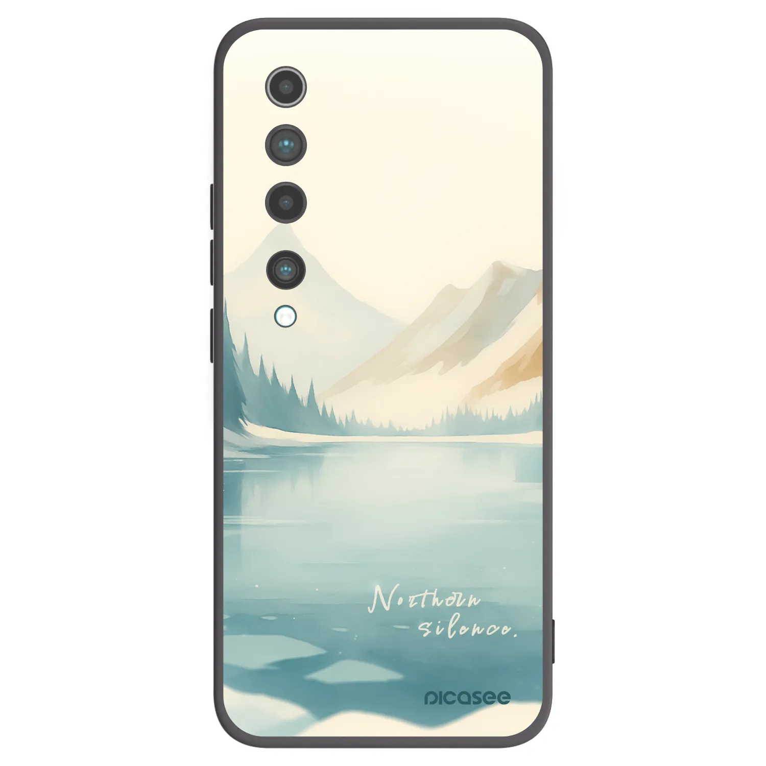 Picasee silikonski črni ovitek za Xiaomi Mi 10 - NOTHERN SILENCE