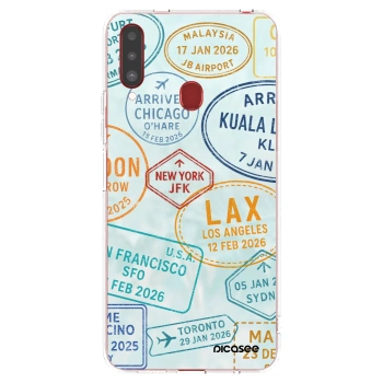 Picasee silikonski prozorni ovitek za Samsung Galaxy A20s - PASSPORT EDITION