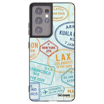 Picasee silikonski črni ovitek za Samsung Galaxy S21 Ultra 5G G998B - PASSPORT EDITION